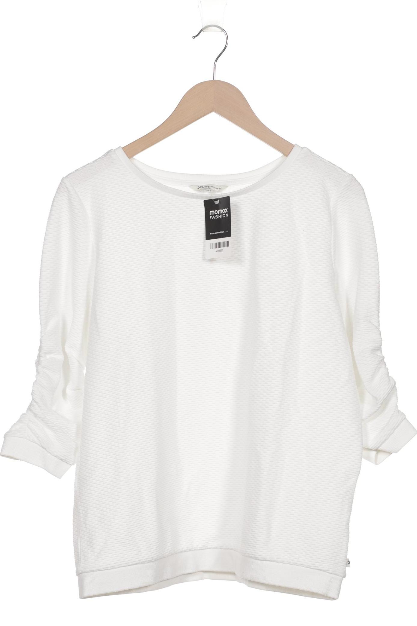 

TOM Tailor Denim Damen Sweatshirt, weiß, Gr. 46