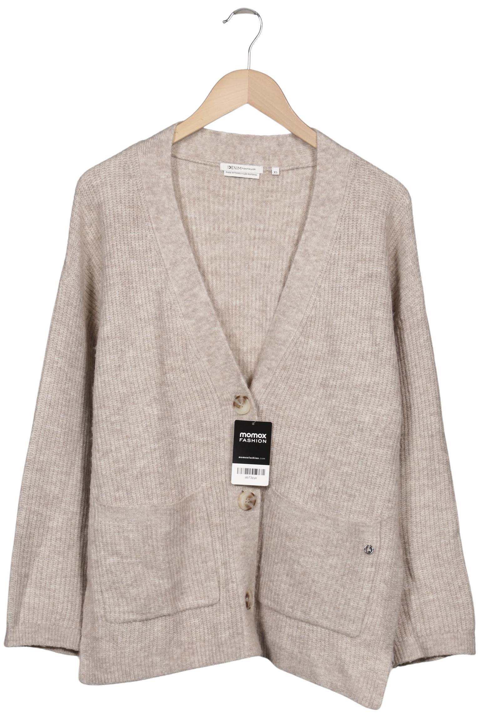 

TOM Tailor Denim Damen Strickjacke, beige, Gr. 34