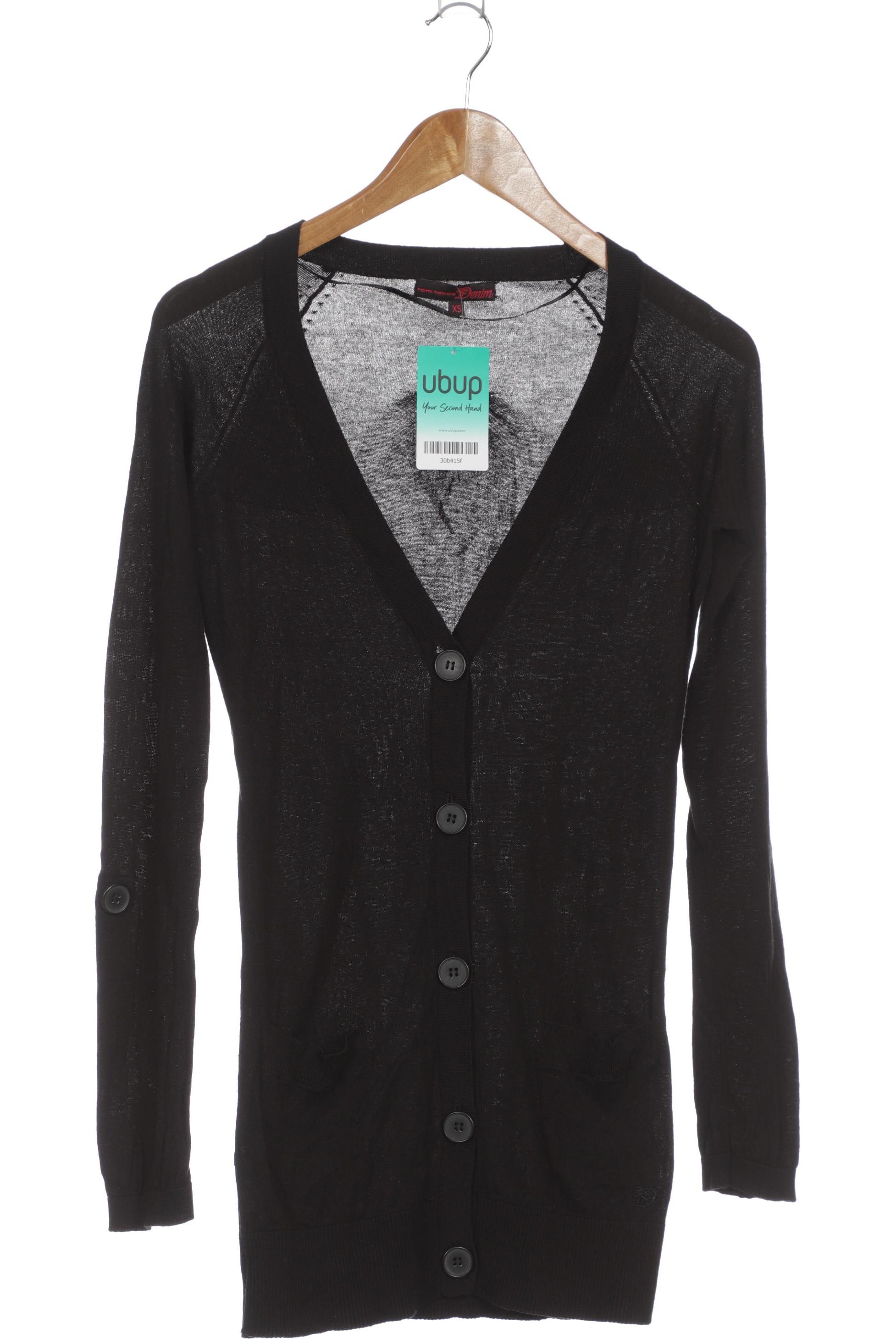 

TOM Tailor Denim Damen Strickjacke, schwarz, Gr. 34
