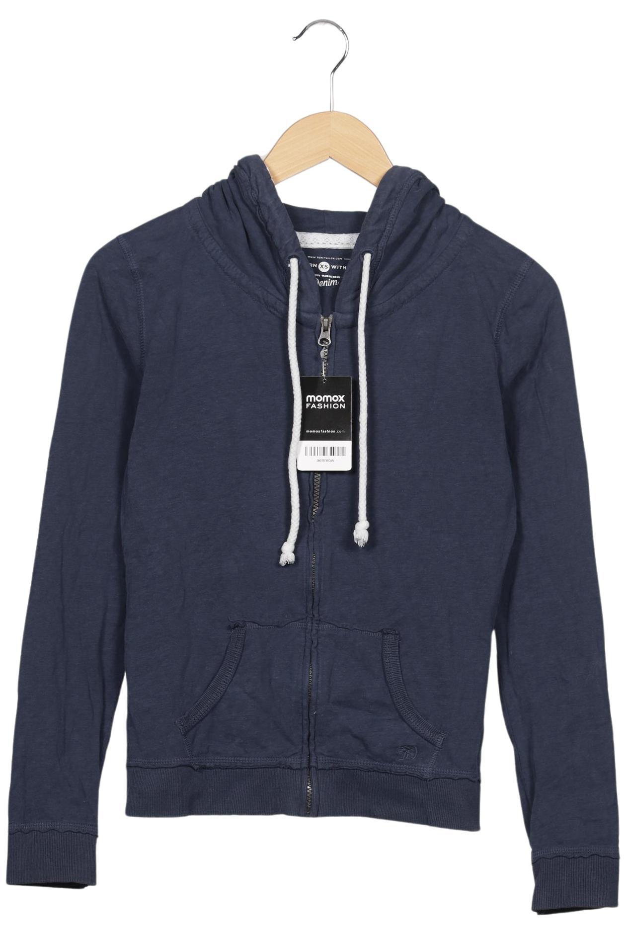 

TOM Tailor Denim Damen Kapuzenpullover, marineblau, Gr. 34
