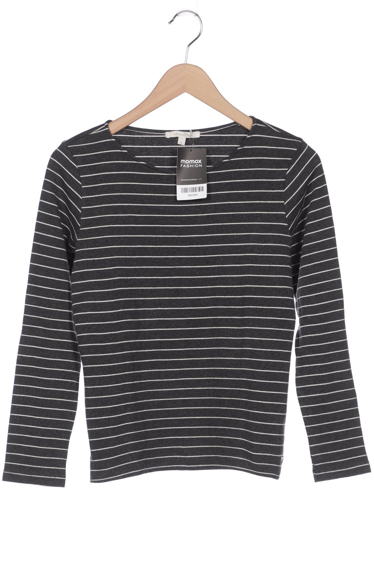 

TOM TAILOR Denim Damen Langarmshirt, grau