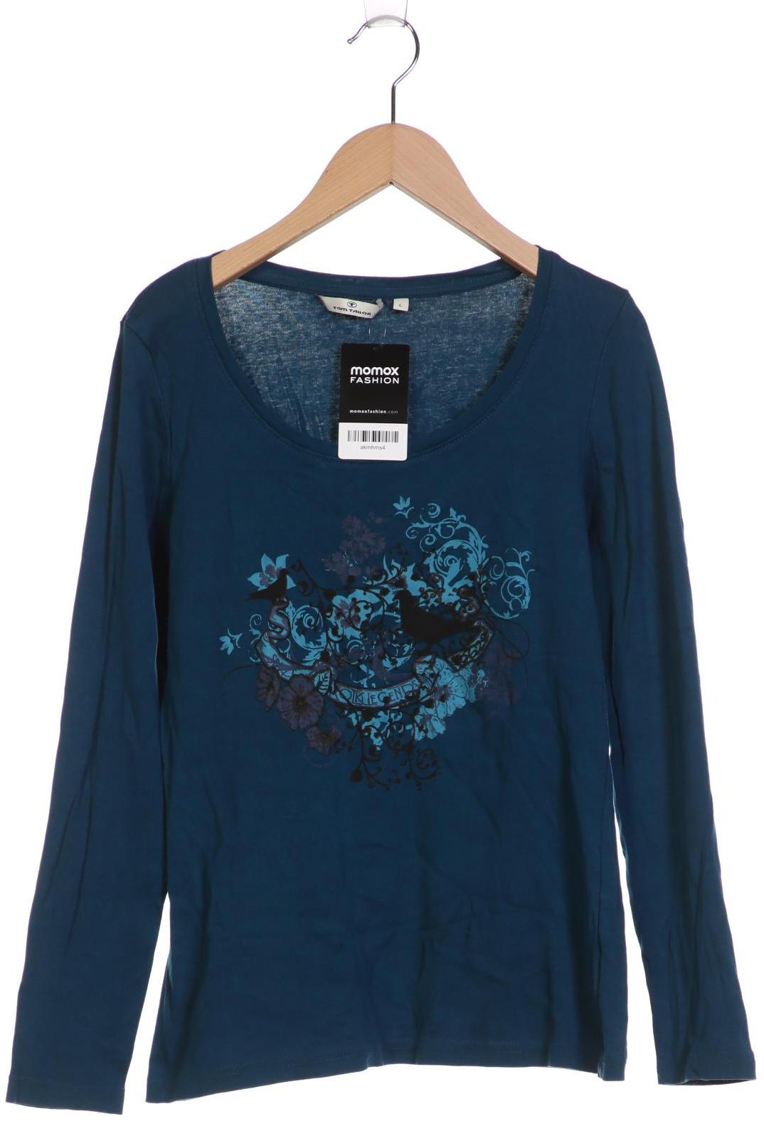 

TOM Tailor Denim Damen Langarmshirt, blau, Gr. 42