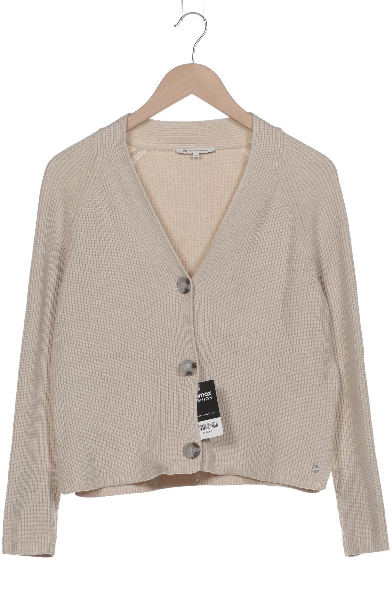

TOM Tailor Denim Damen Strickjacke, beige, Gr. 34