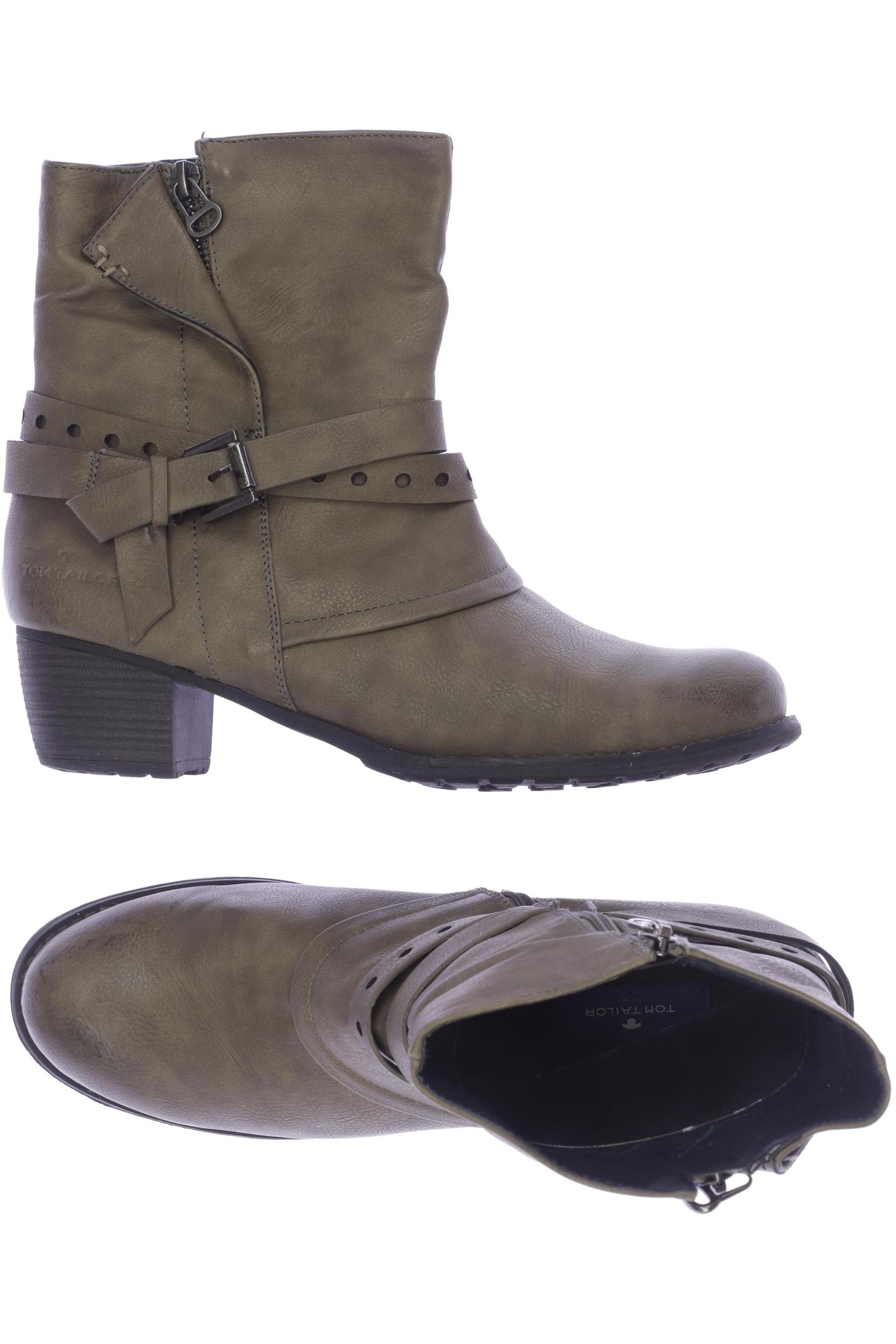 

TOM Tailor Denim Damen Stiefelette, grün, Gr. 42