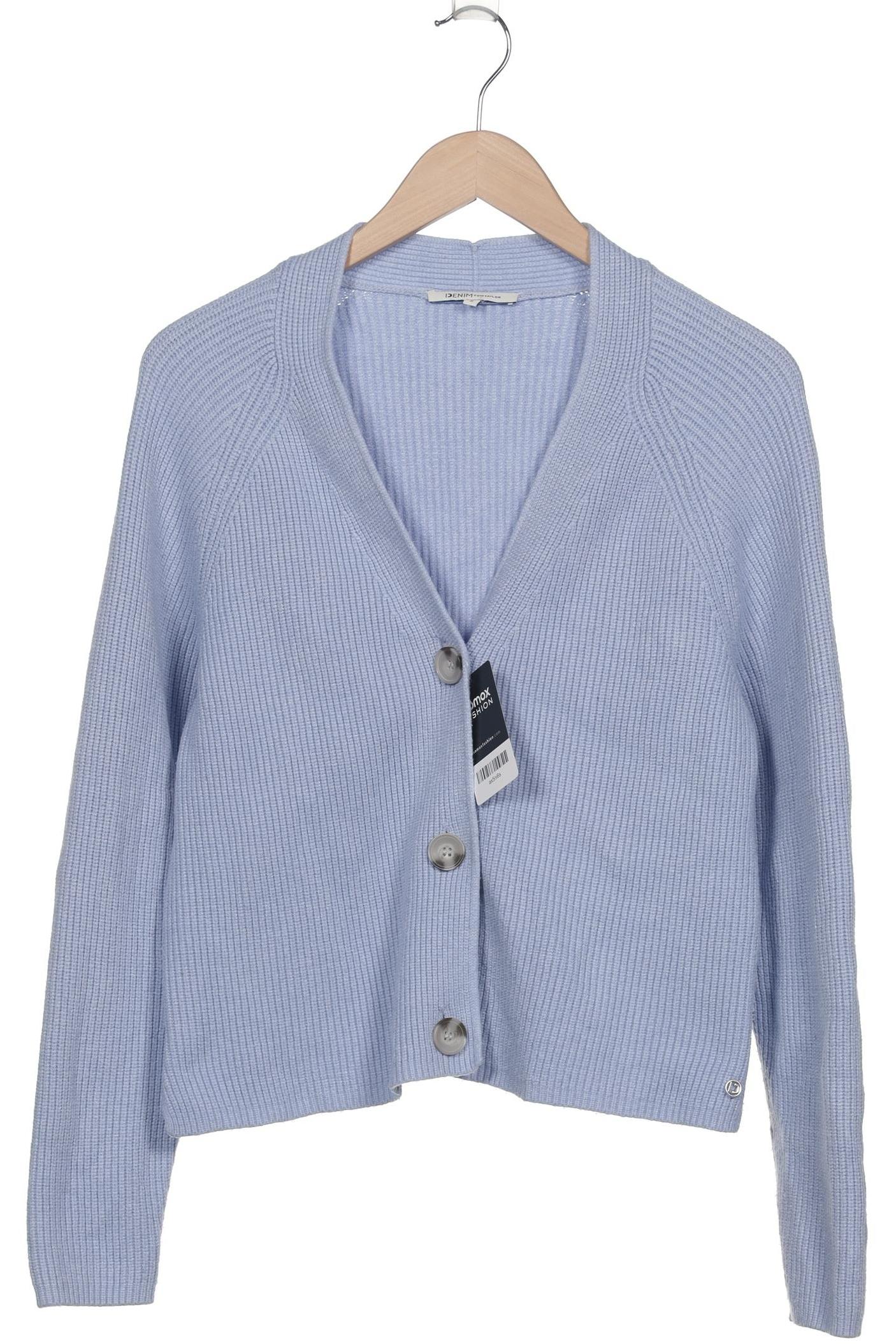 

TOM Tailor Denim Damen Strickjacke, hellblau, Gr. 36
