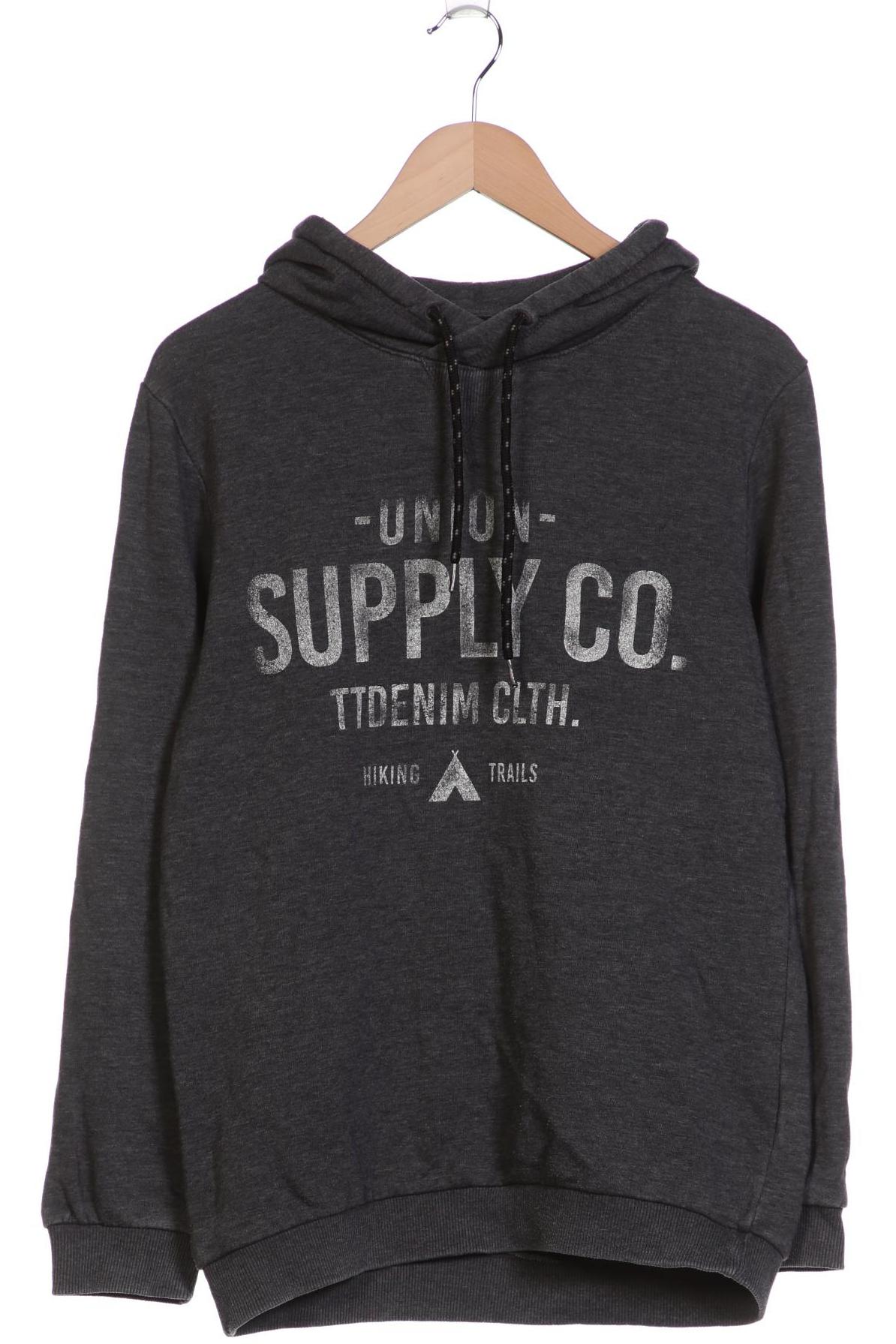 

TOM Tailor Denim Damen Kapuzenpullover, grau, Gr. 38