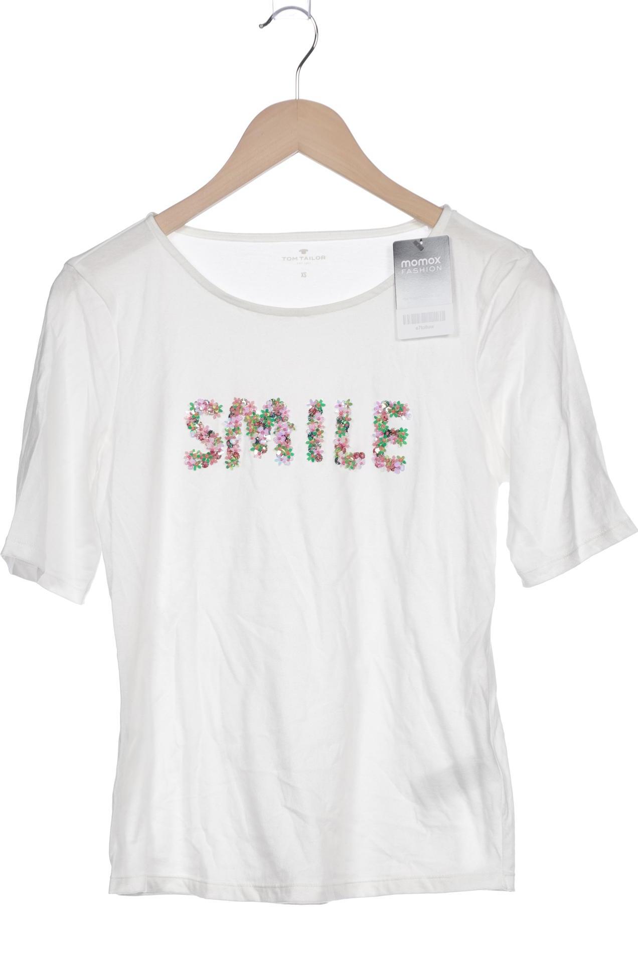 

TOM Tailor Denim Damen T-Shirt, weiß, Gr. 34