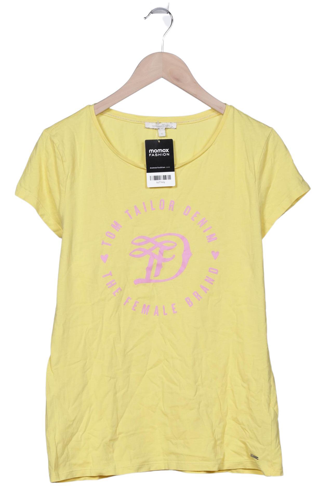 

TOM Tailor Denim Damen T-Shirt, gelb, Gr. 44