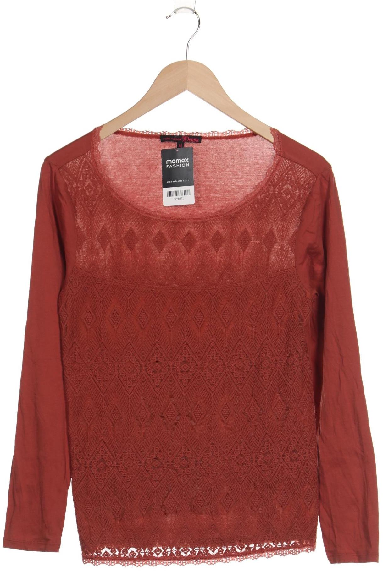 

TOM Tailor Denim Damen Langarmshirt, rot, Gr. 38