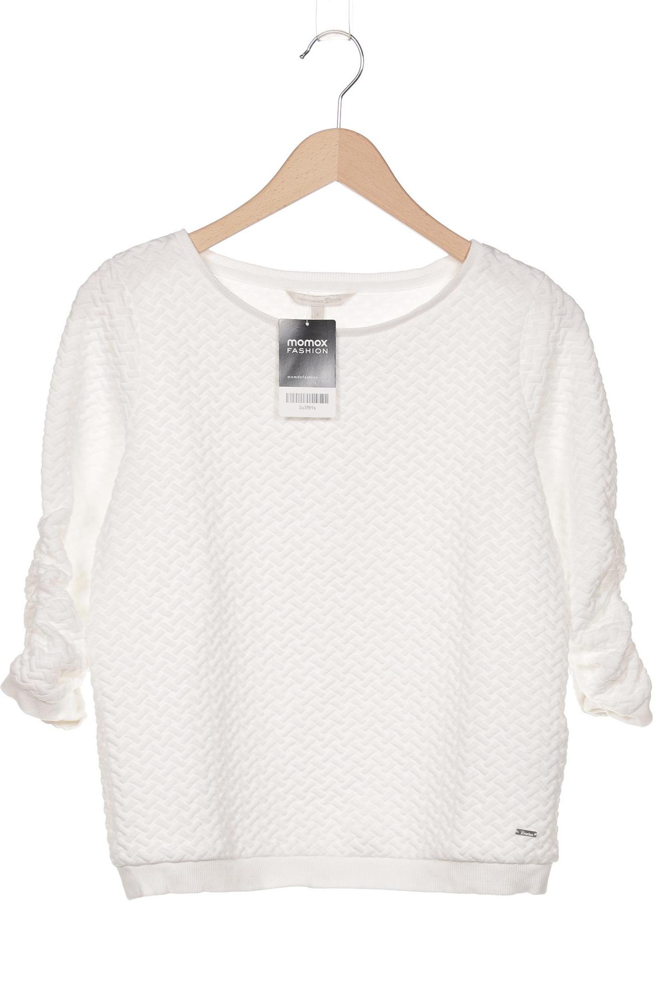 

TOM Tailor Denim Damen Sweatshirt, weiß, Gr. 36