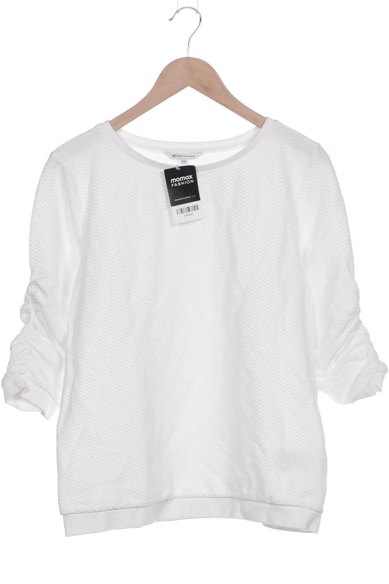 

TOM Tailor Denim Damen Sweatshirt, weiß, Gr. 46