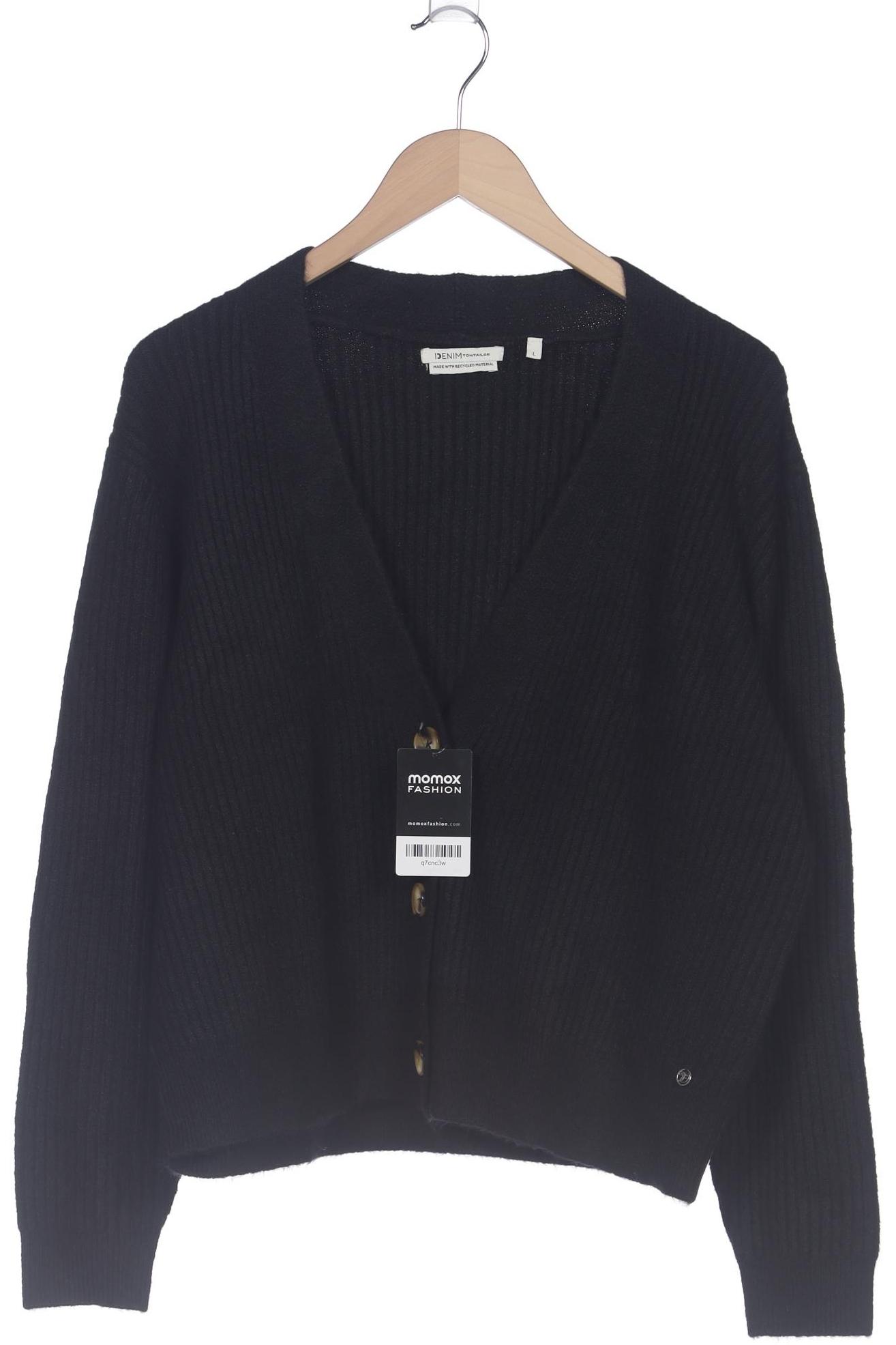 

TOM Tailor Denim Damen Strickjacke, schwarz, Gr. 42