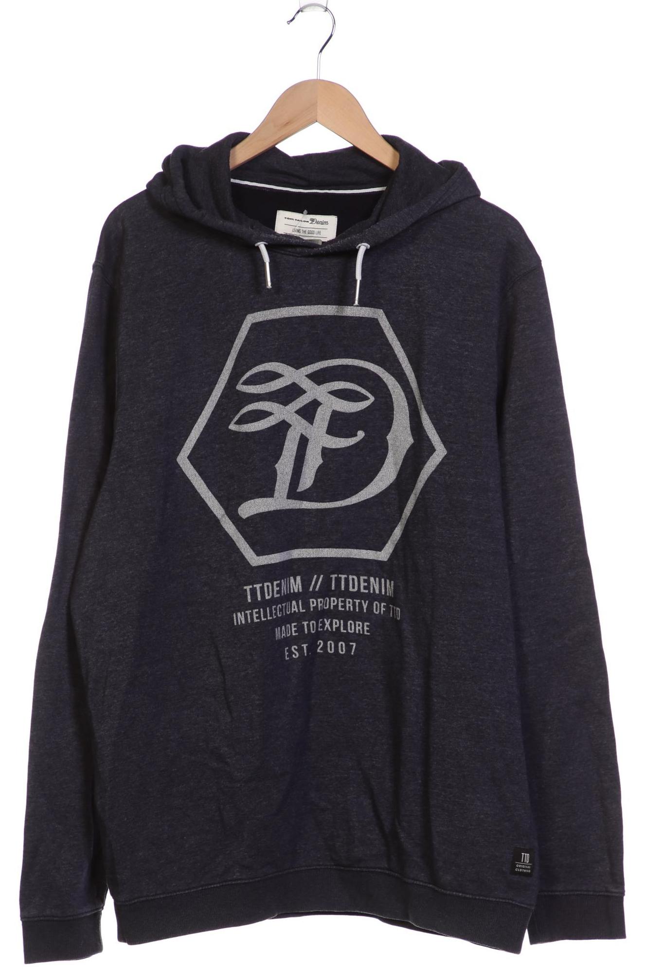 

TOM Tailor Denim Herren Kapuzenpullover, marineblau, Gr. 56