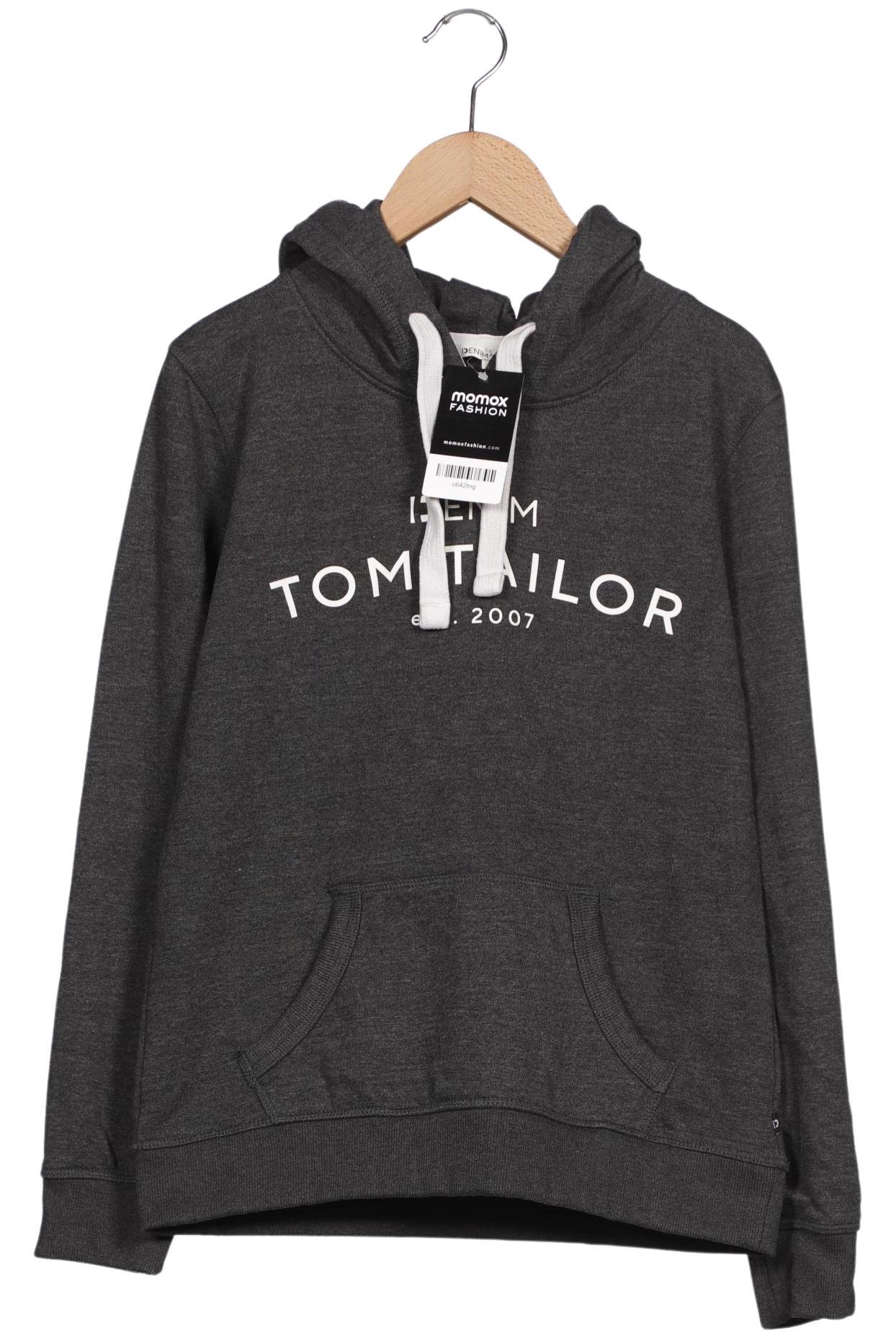 

TOM Tailor Denim Damen Kapuzenpullover, grau, Gr. 36