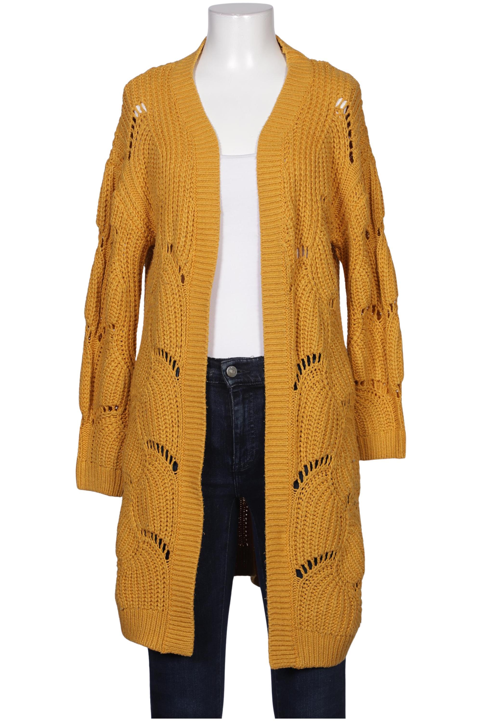 

TOM Tailor Denim Damen Strickjacke, gelb, Gr. 36