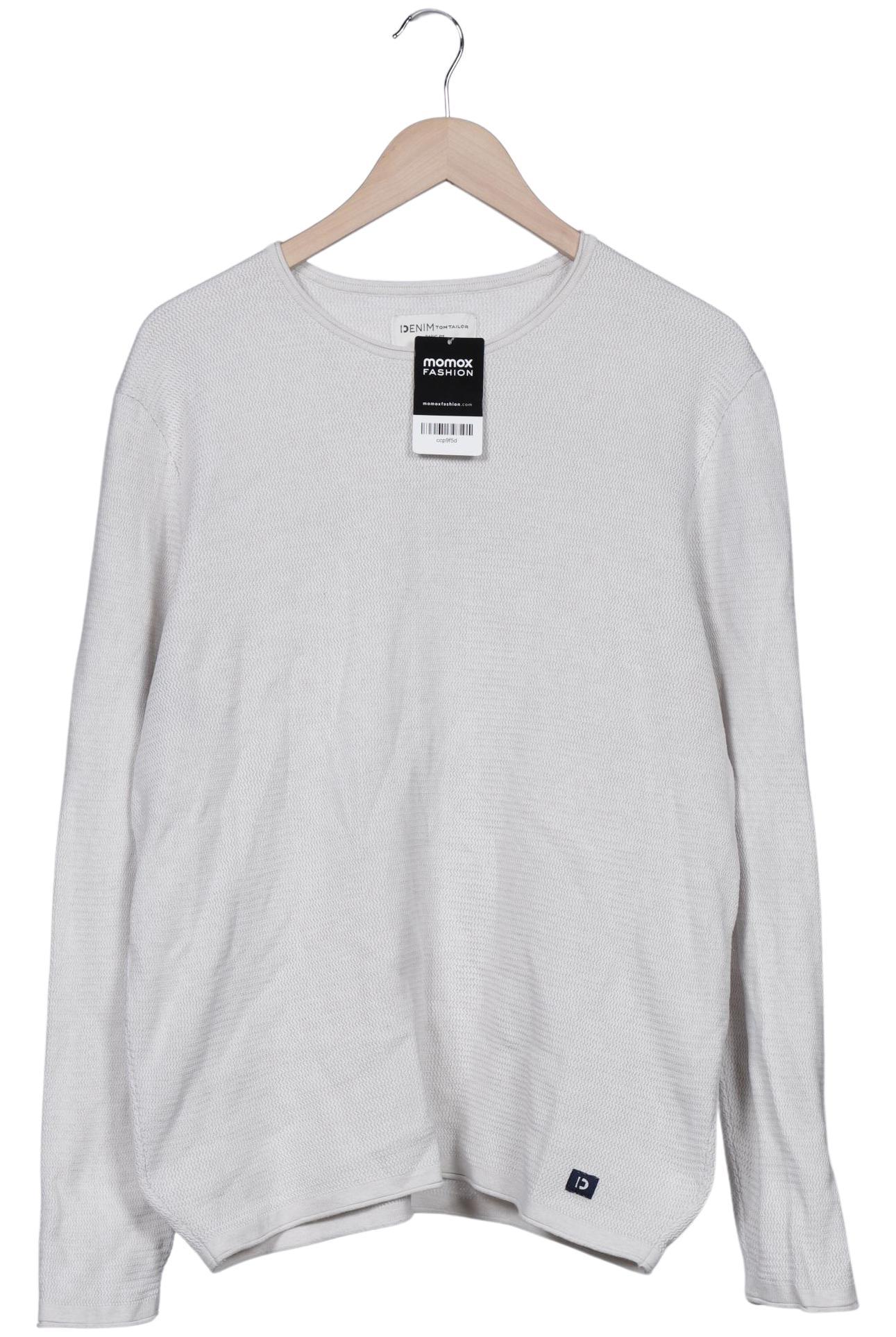 

TOM Tailor Denim Herren Pullover, weiß, Gr. 52