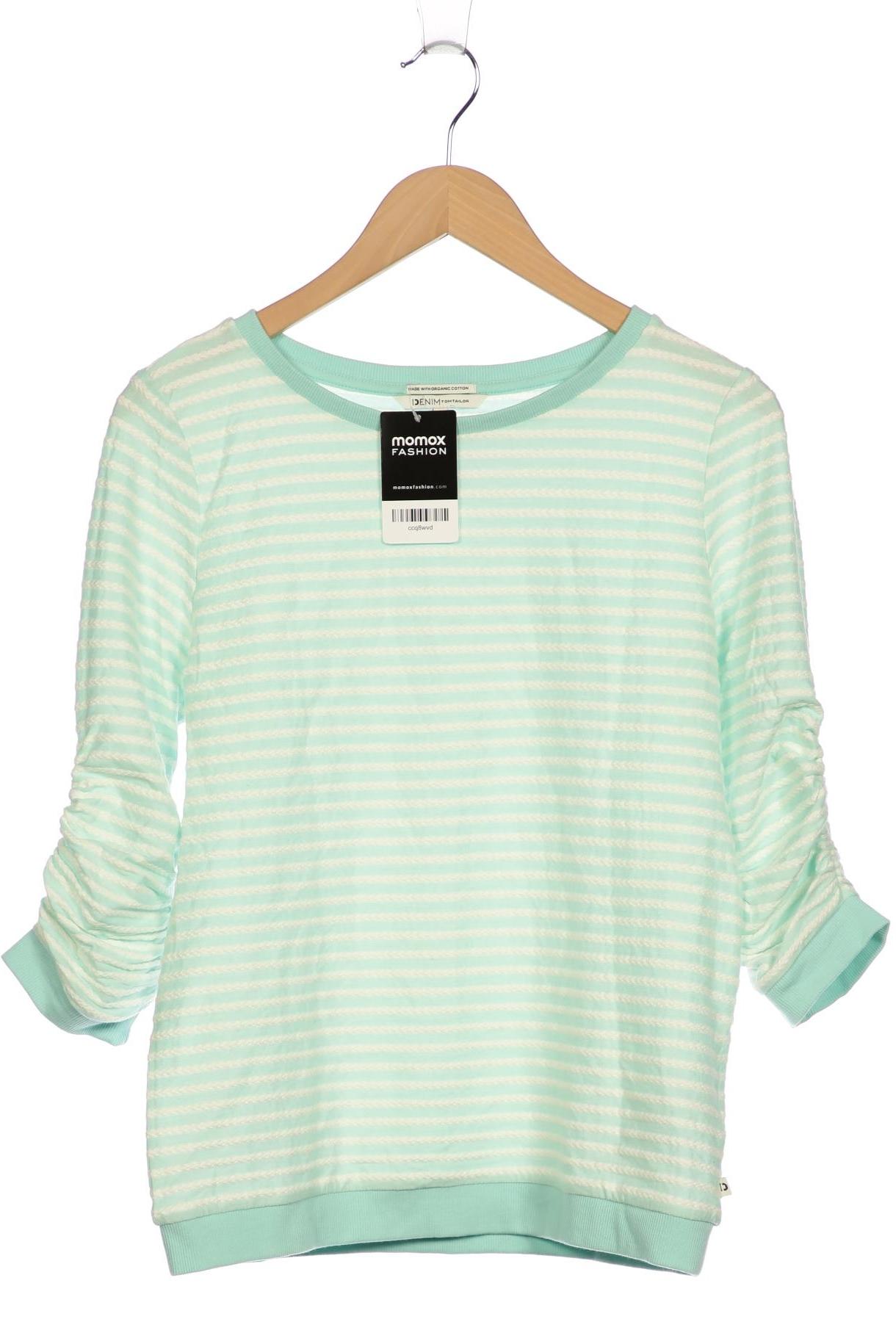 

TOM Tailor Denim Damen Langarmshirt, türkis, Gr. 38