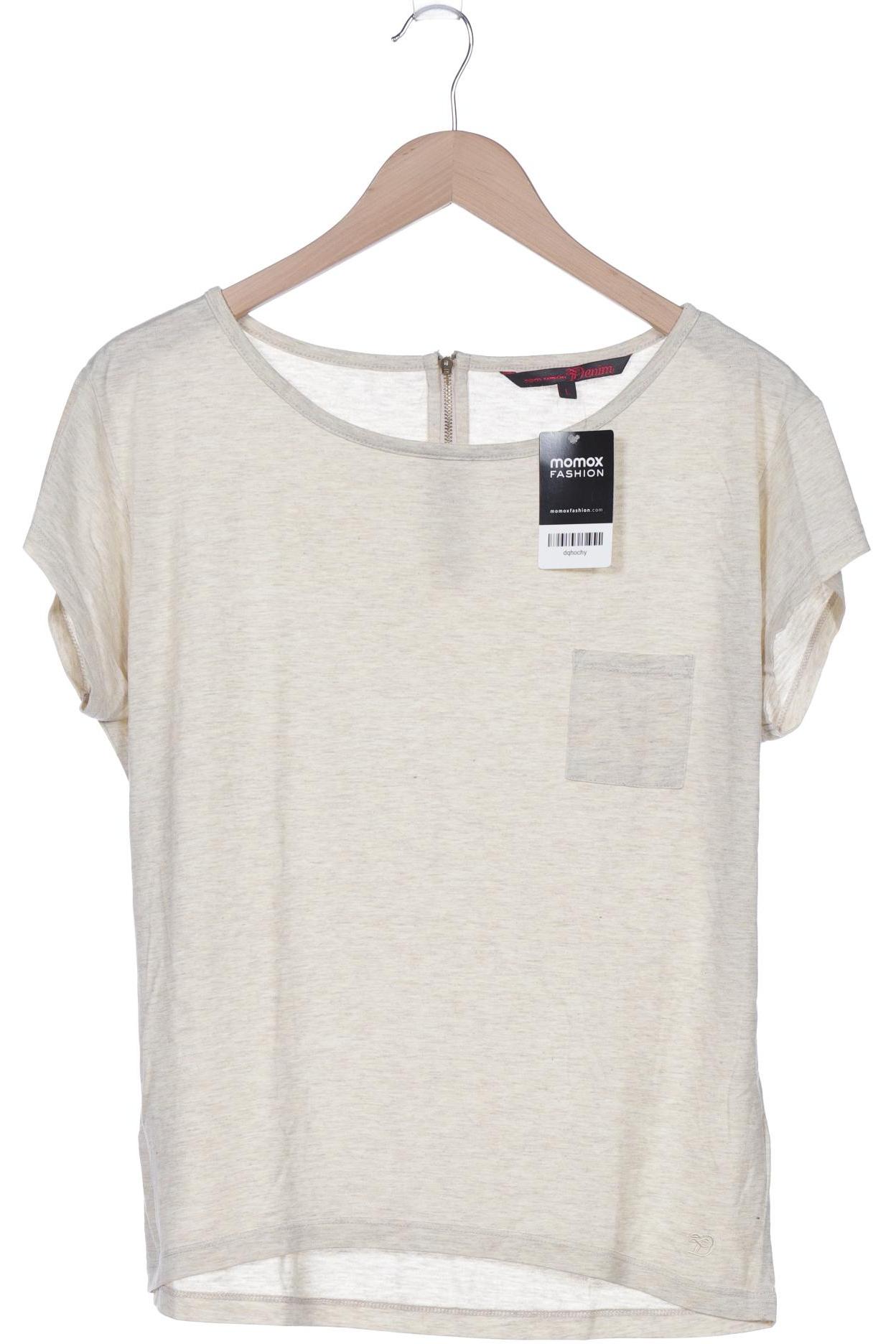 

TOM Tailor Denim Damen T-Shirt, cremeweiß, Gr. 42