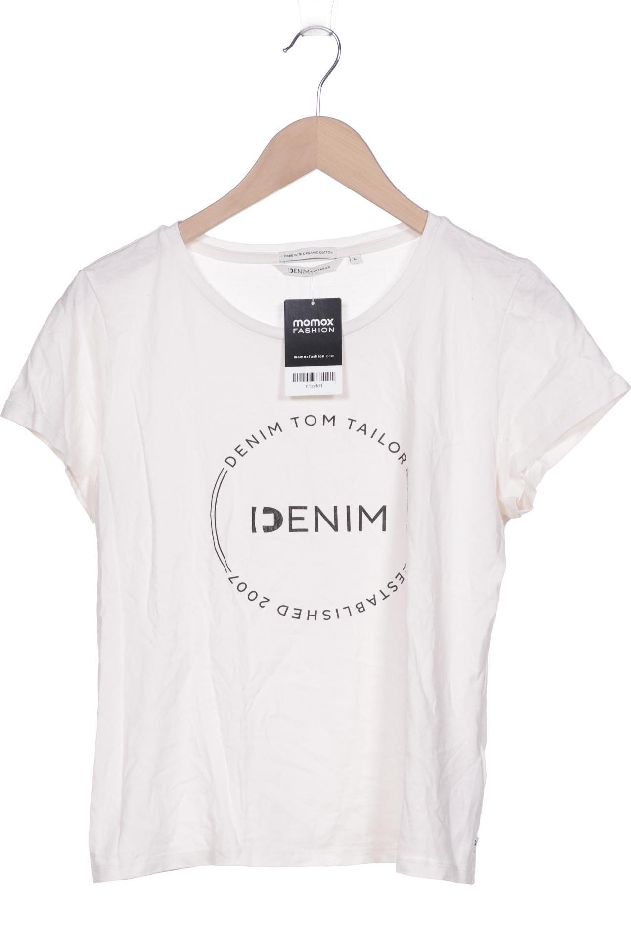 

TOM Tailor Denim Damen T-Shirt, cremeweiß, Gr. 42