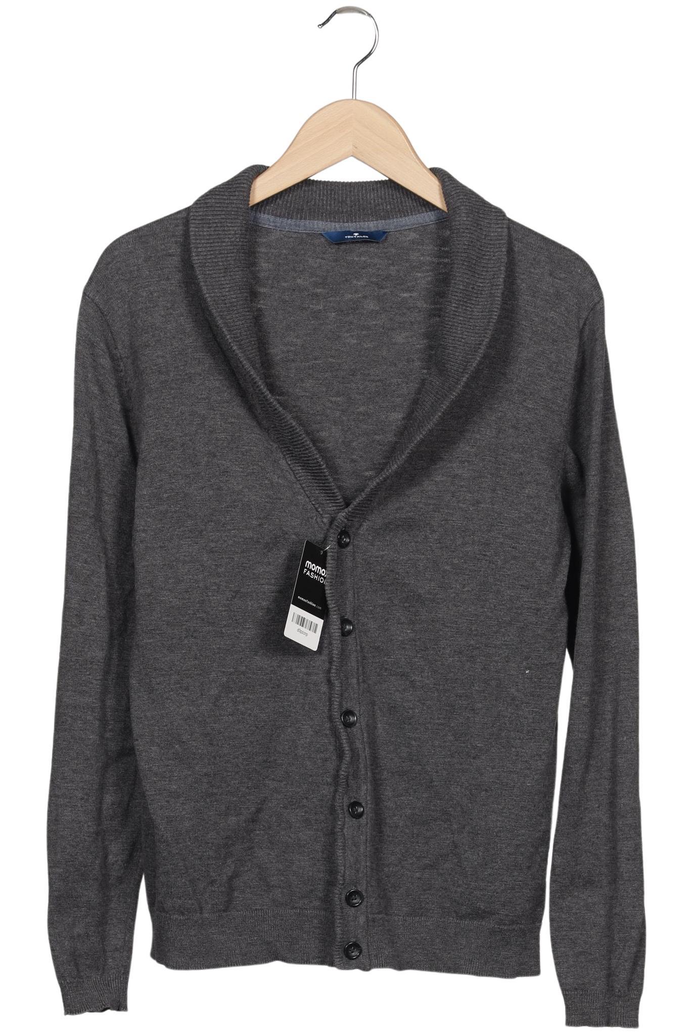 

TOM Tailor Denim Herren Strickjacke, grau, Gr. 48