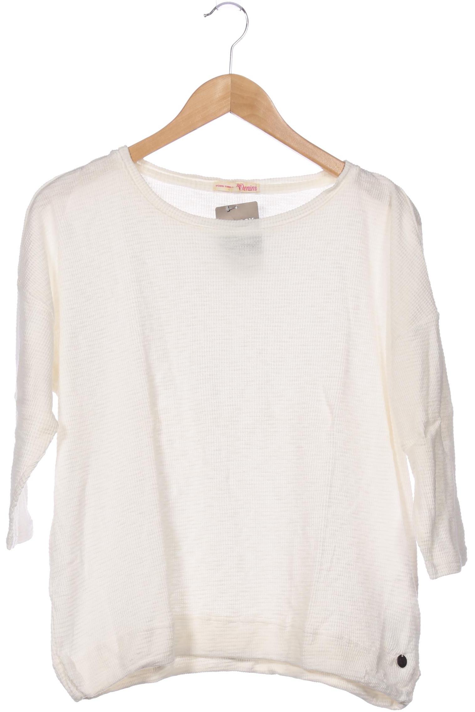 

TOM Tailor Denim Damen Langarmshirt, weiß, Gr. 42
