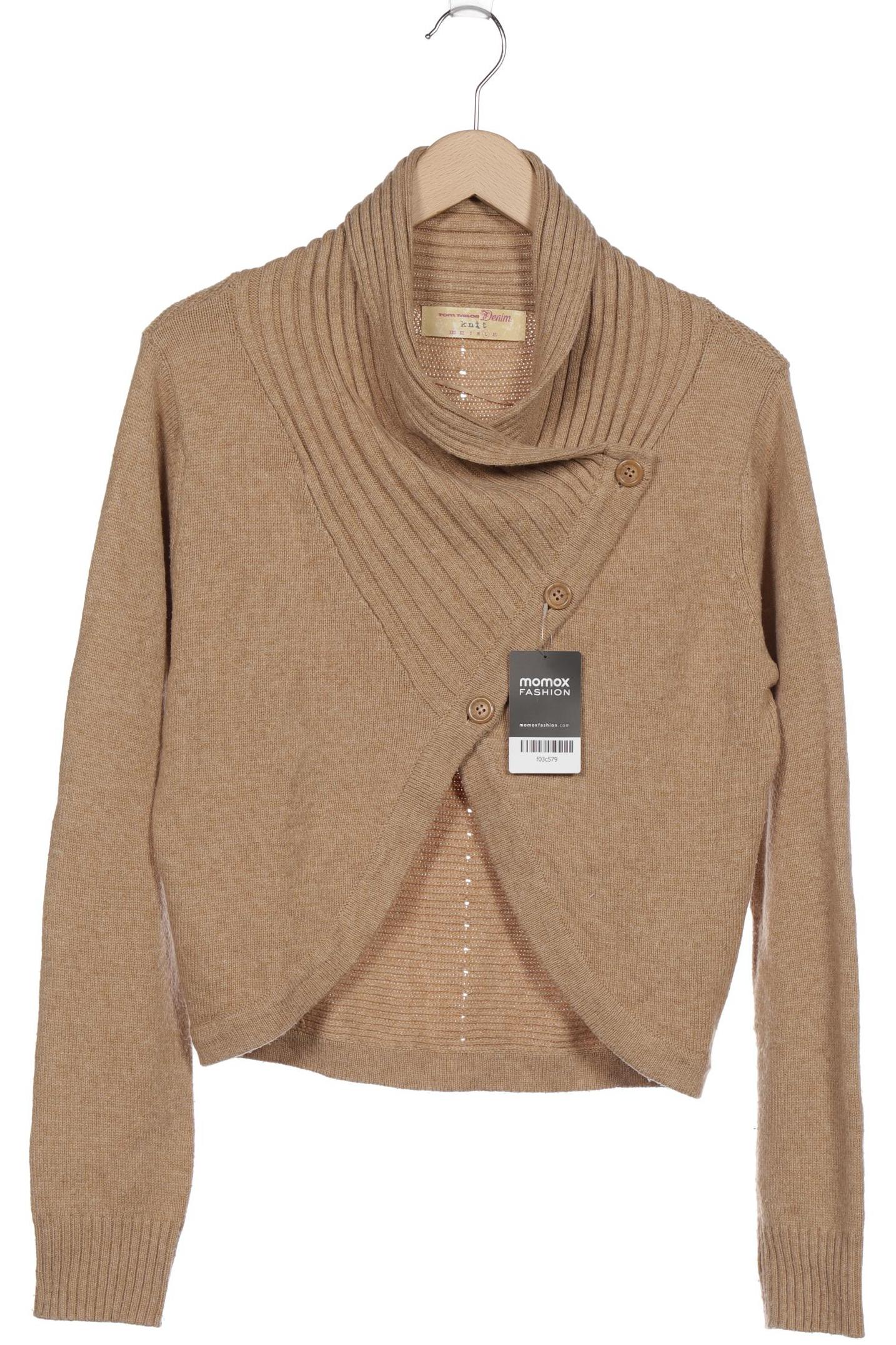 

TOM Tailor Denim Damen Strickjacke, beige, Gr. 42