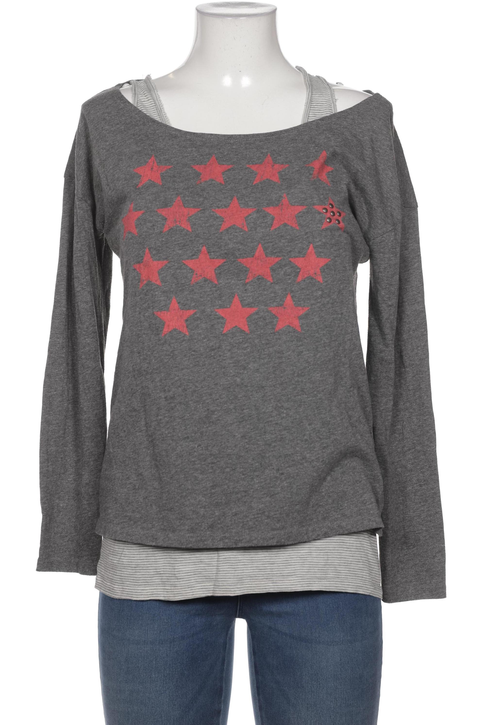 

TOM Tailor Denim Damen Langarmshirt, grau, Gr. 38