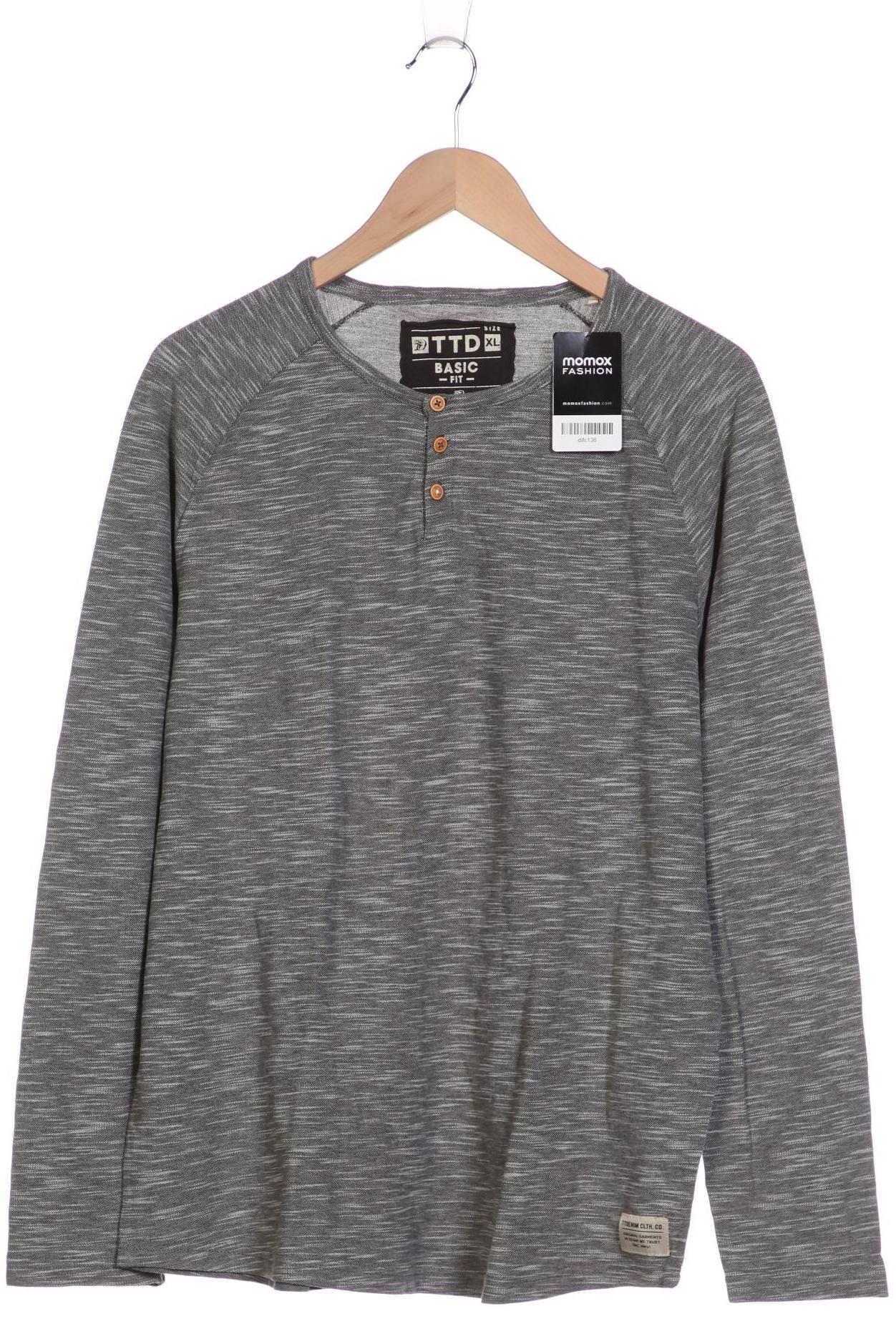 

TOM Tailor Denim Herren Langarmshirt, grau, Gr. 54