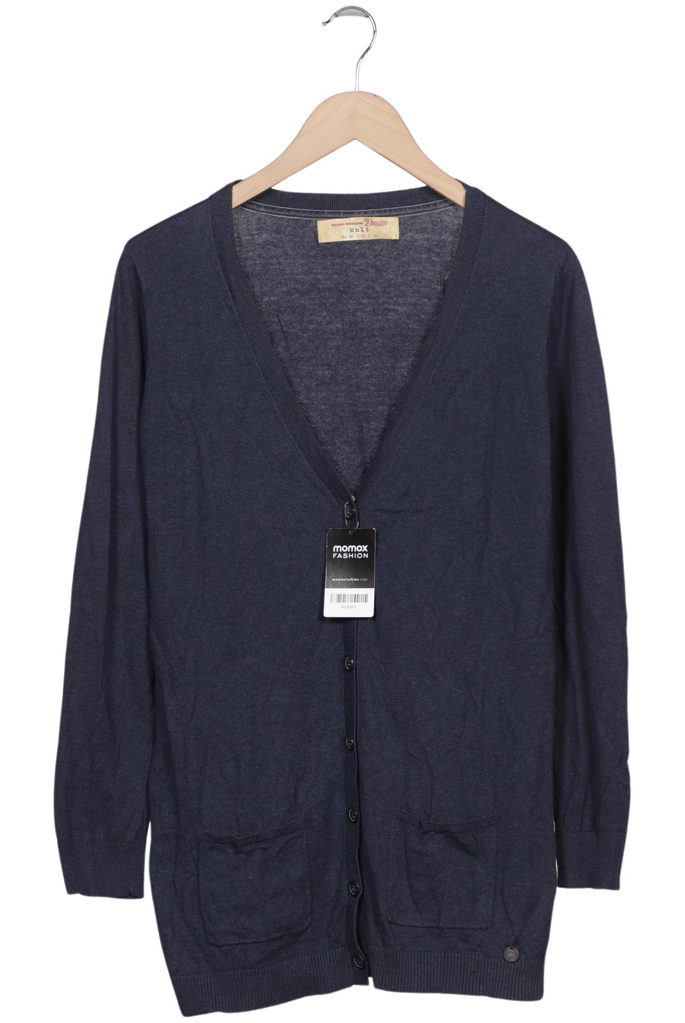 

TOM Tailor Denim Damen Strickjacke, marineblau, Gr. 38