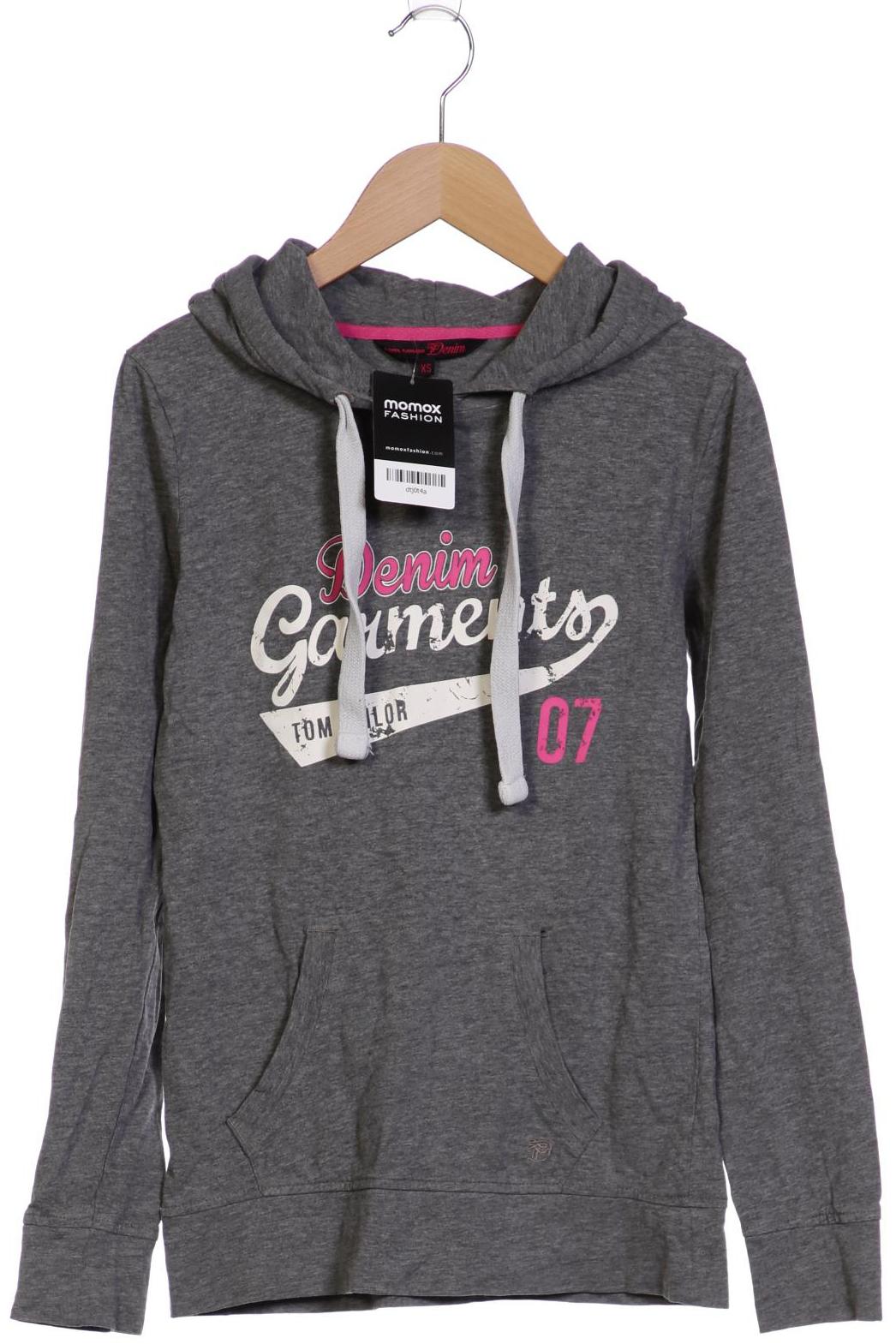 

TOM TAILOR Denim Damen Kapuzenpullover, grau
