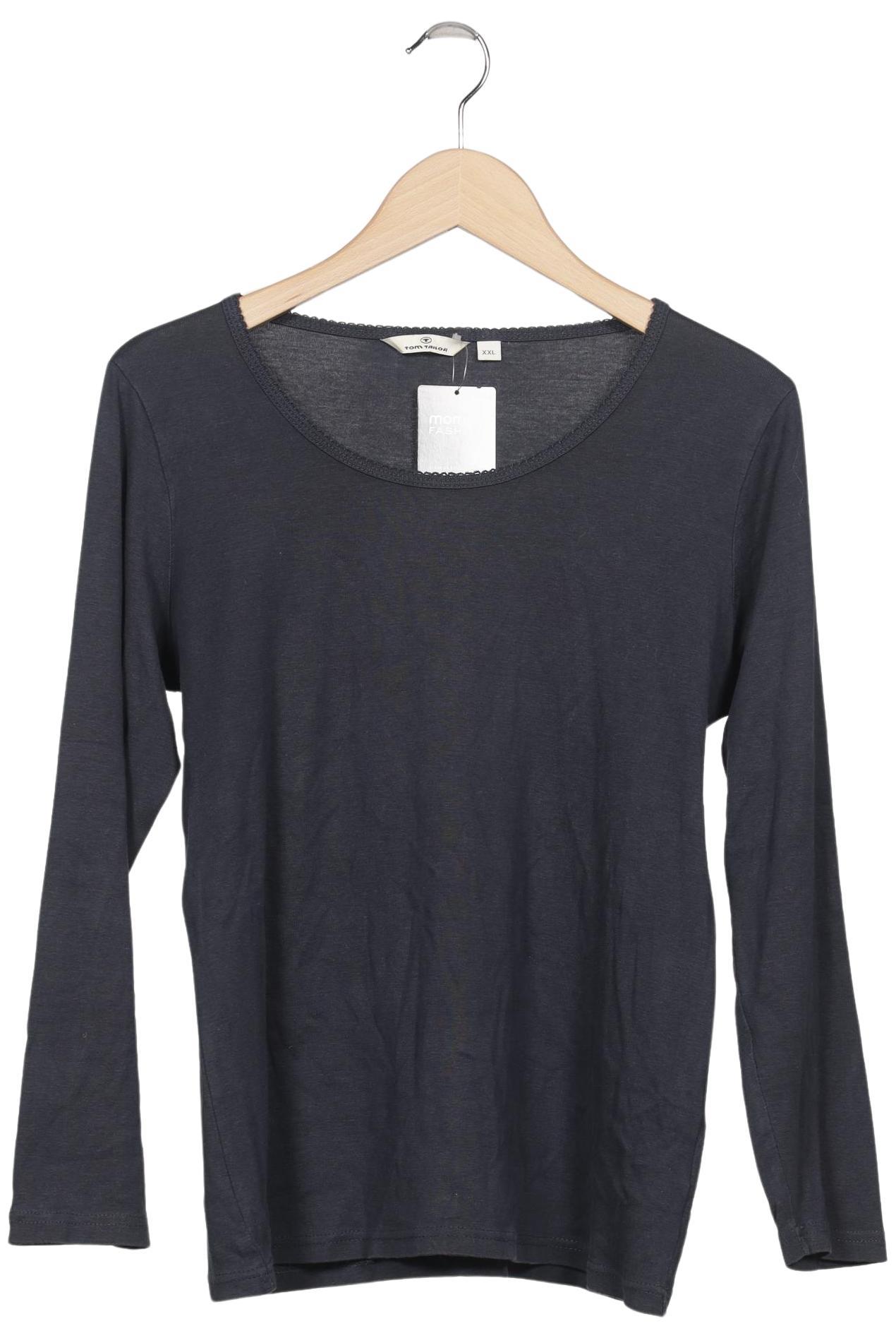 

TOM Tailor Denim Damen Langarmshirt, marineblau, Gr. 46