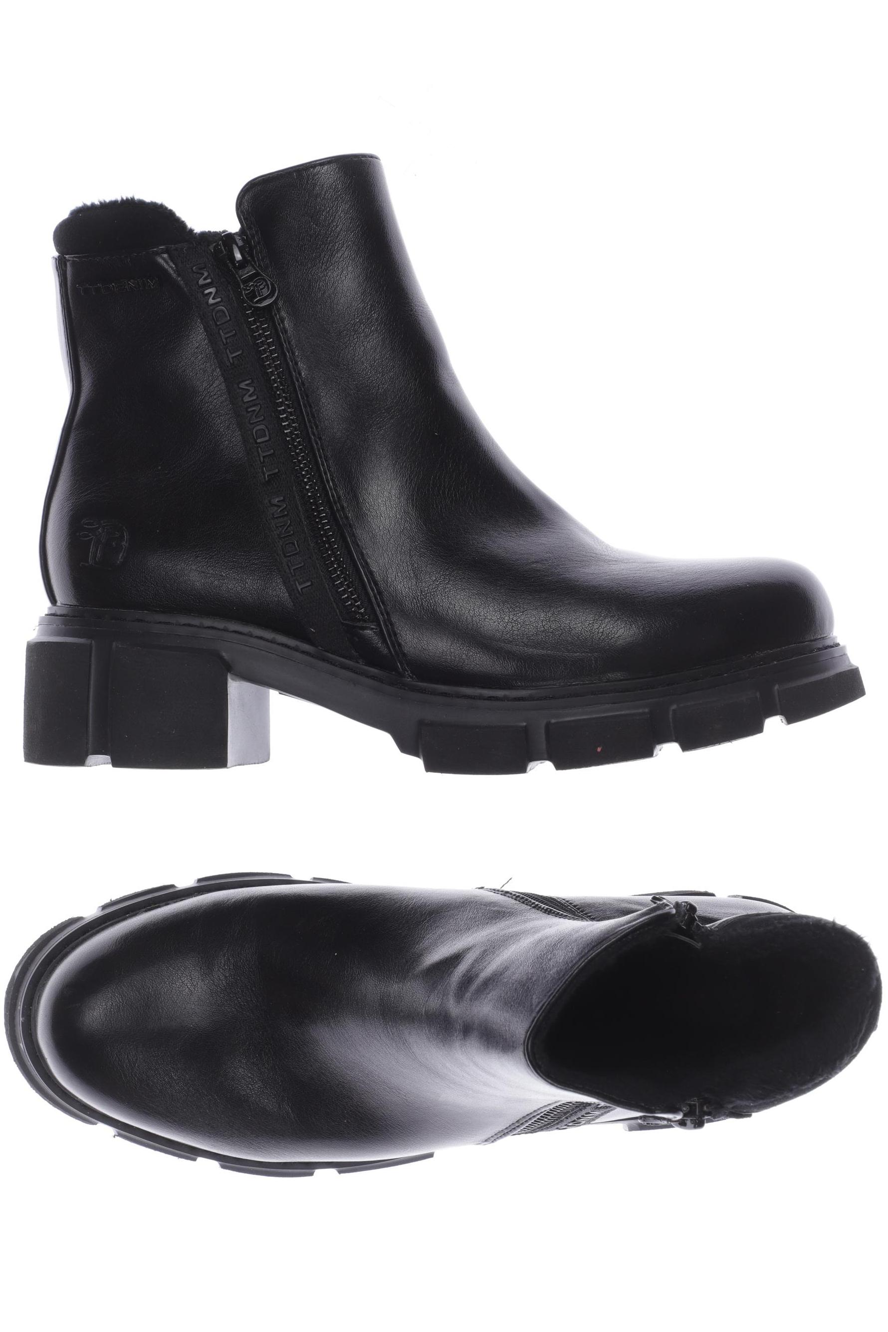 

TOM Tailor Denim Damen Stiefelette, schwarz, Gr. 38