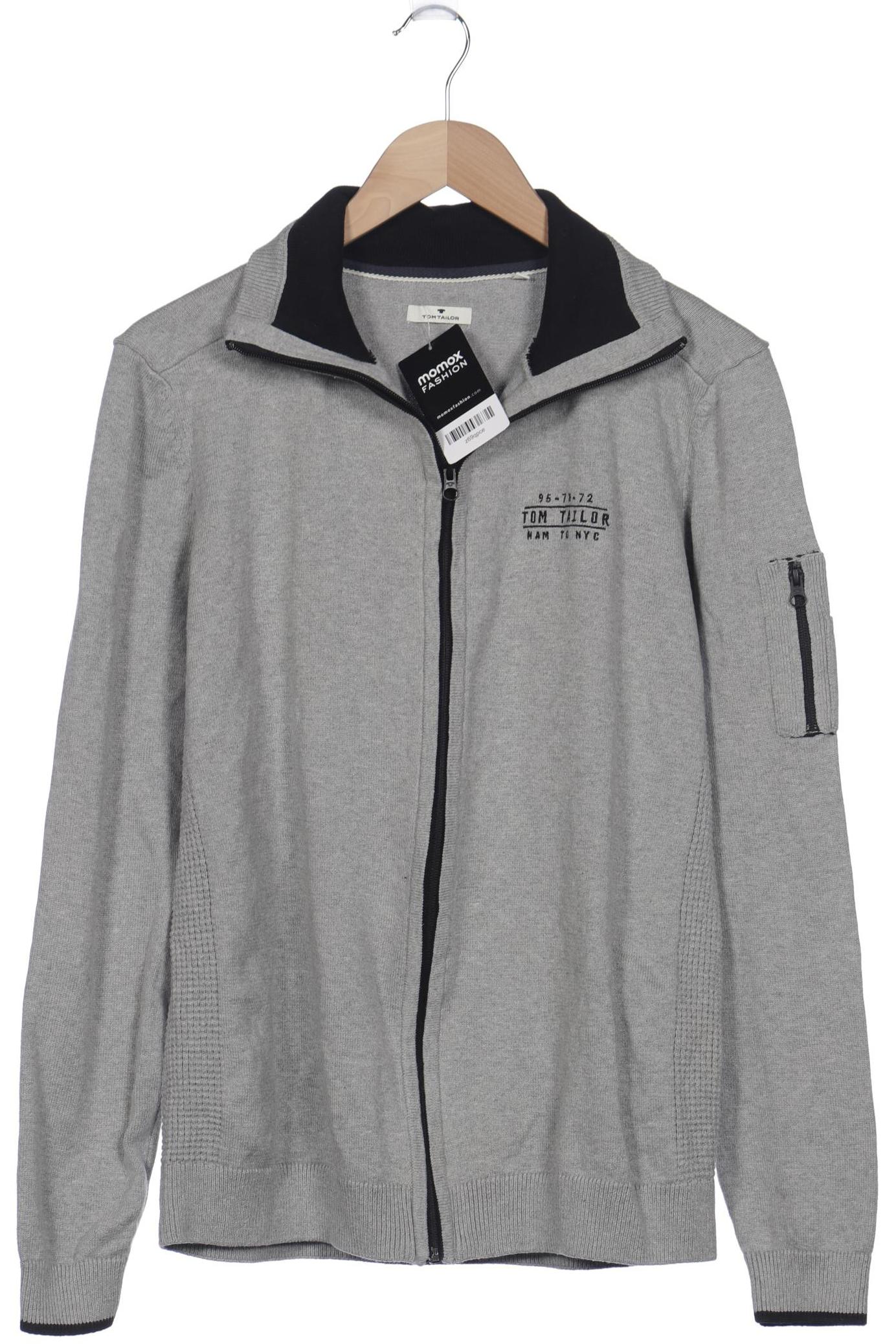 

TOM TAILOR Denim Herren Strickjacke, grau