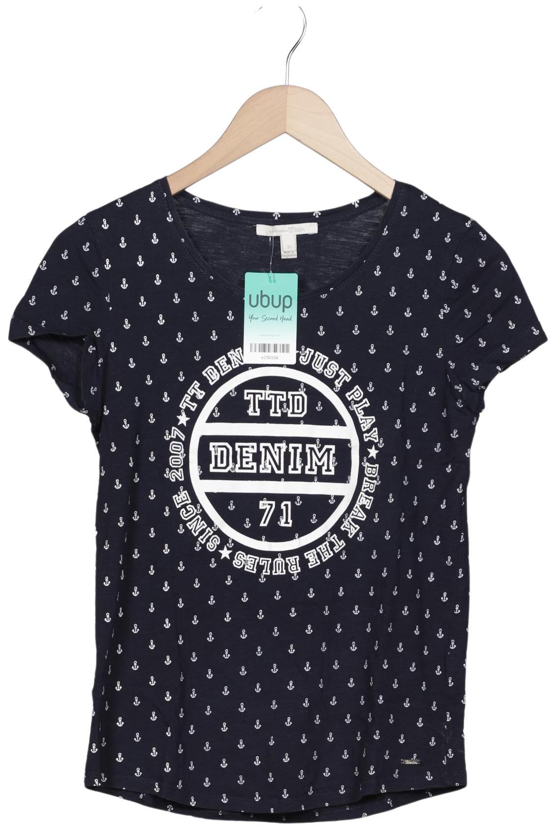 

TOM Tailor Denim Damen T-Shirt, marineblau, Gr. 34