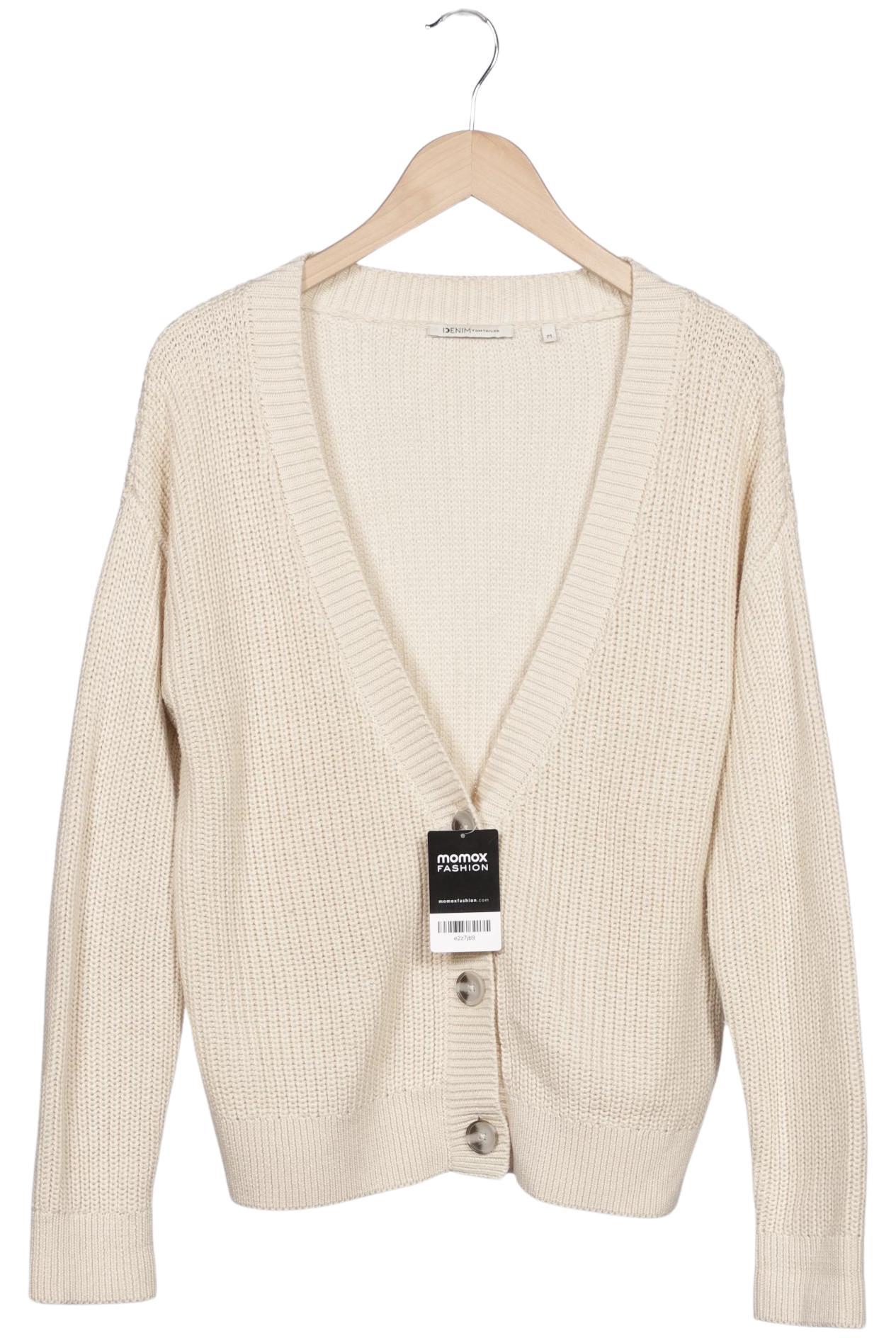 

TOM Tailor Denim Damen Strickjacke, beige, Gr. 38