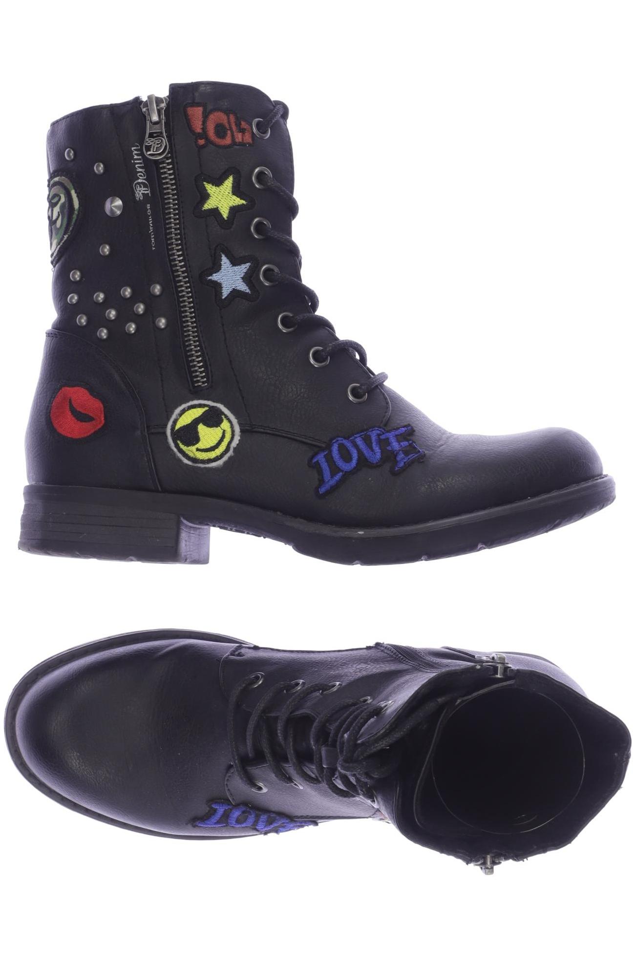 

TOM Tailor Denim Damen Stiefelette, schwarz, Gr. 39