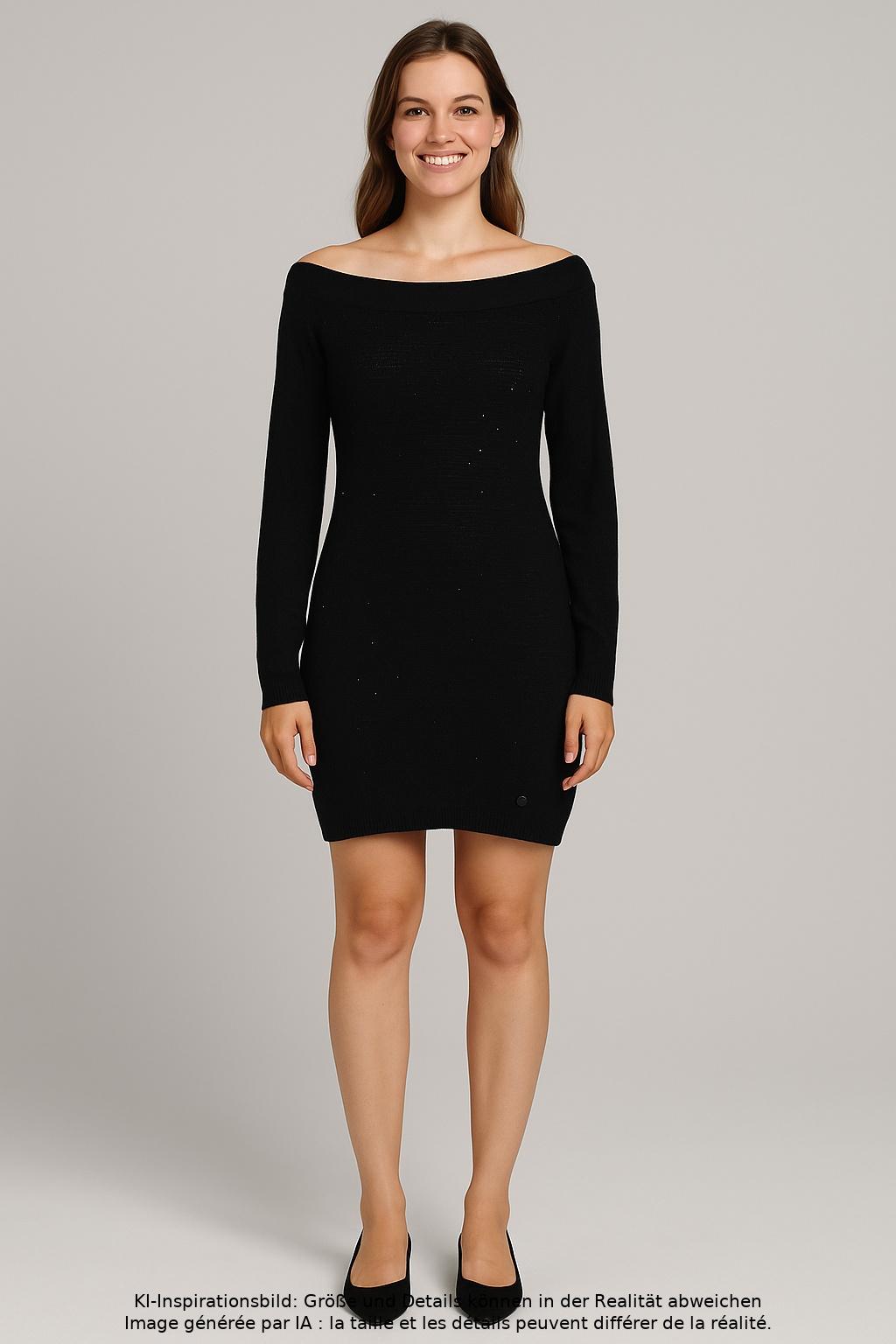 

TOM Tailor Denim Damen Kleid, schwarz, Gr. 38