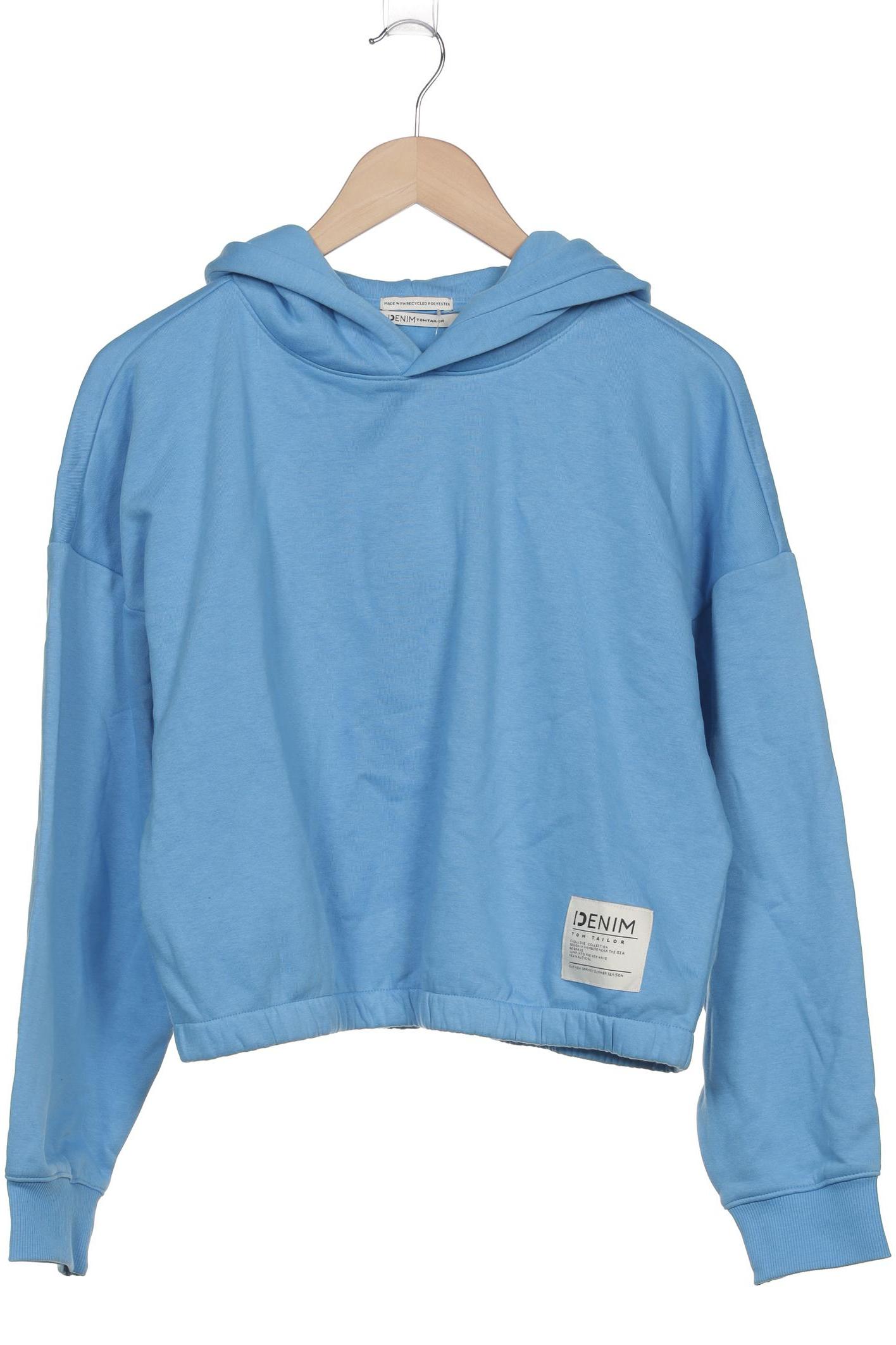 

TOM Tailor Denim Damen Kapuzenpullover, blau, Gr. 38
