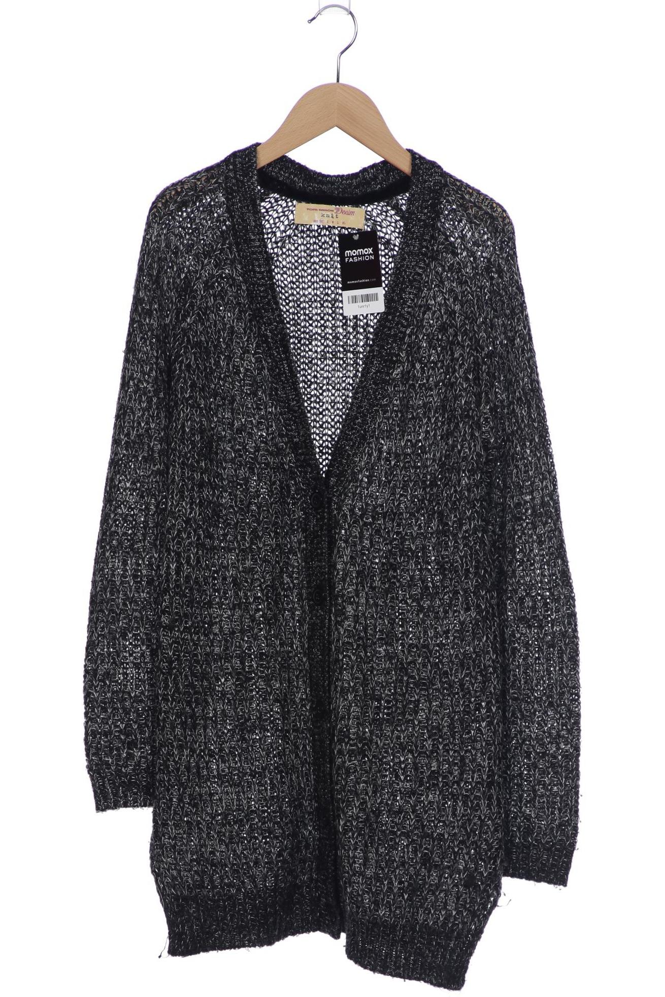 

TOM Tailor Denim Damen Strickjacke, grau, Gr. 34
