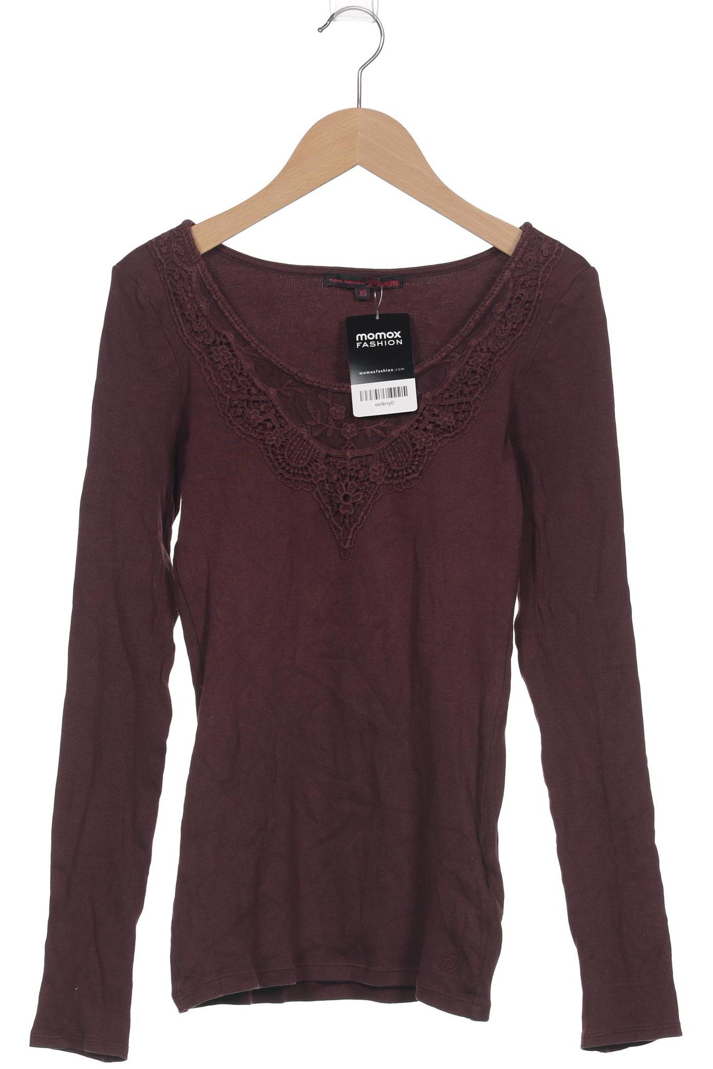 

TOM Tailor Denim Damen Langarmshirt, flieder, Gr. 34