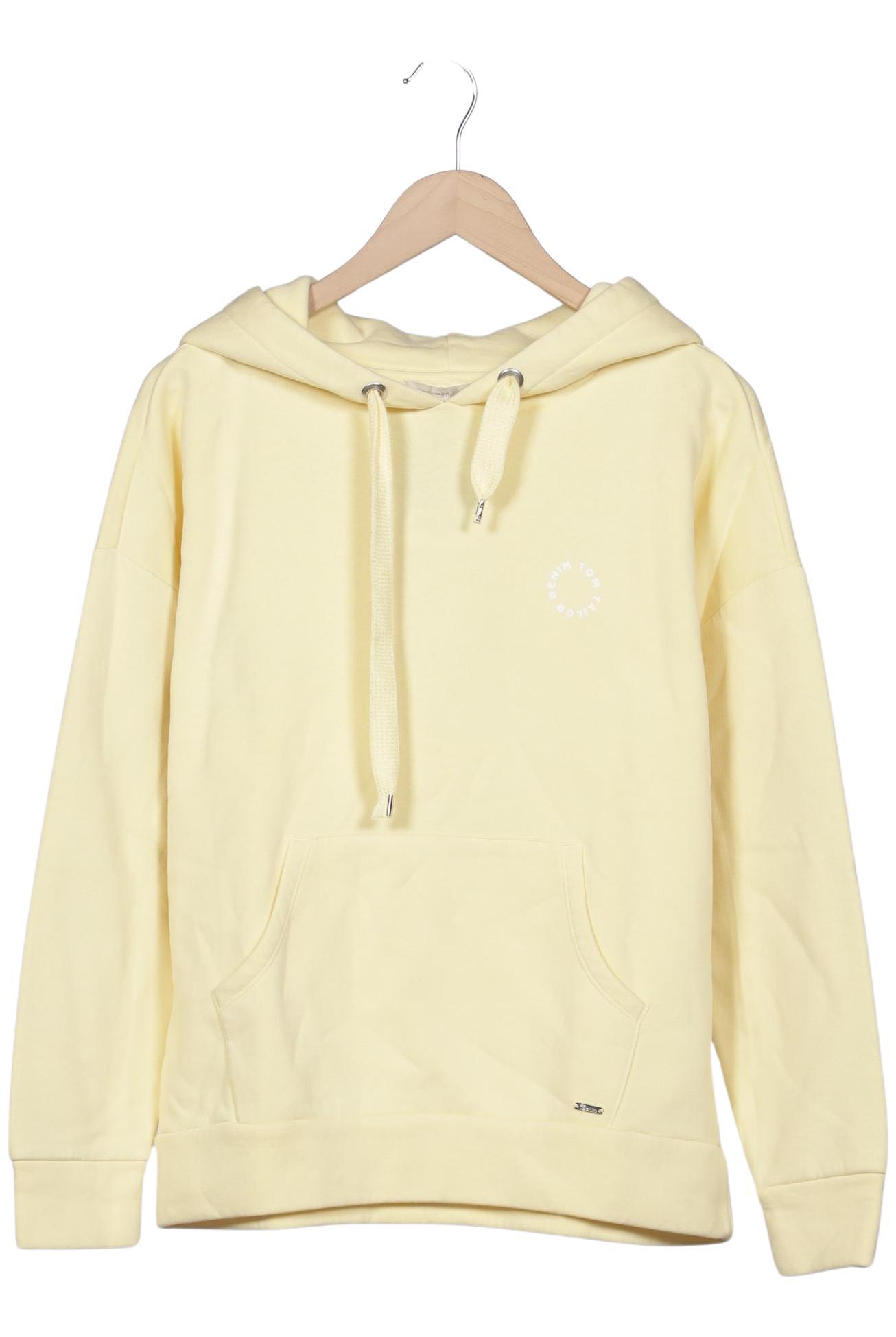 

TOM Tailor Denim Damen Kapuzenpullover, gelb, Gr. 36