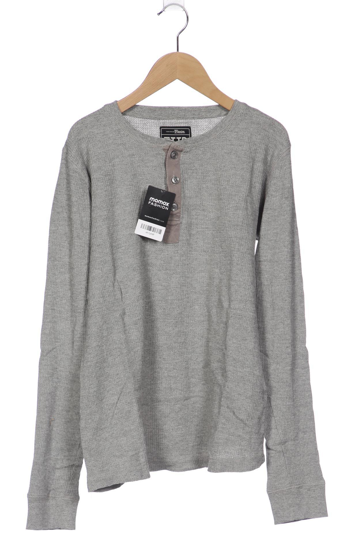 

TOM TAILOR Denim Herren Langarmshirt, grau