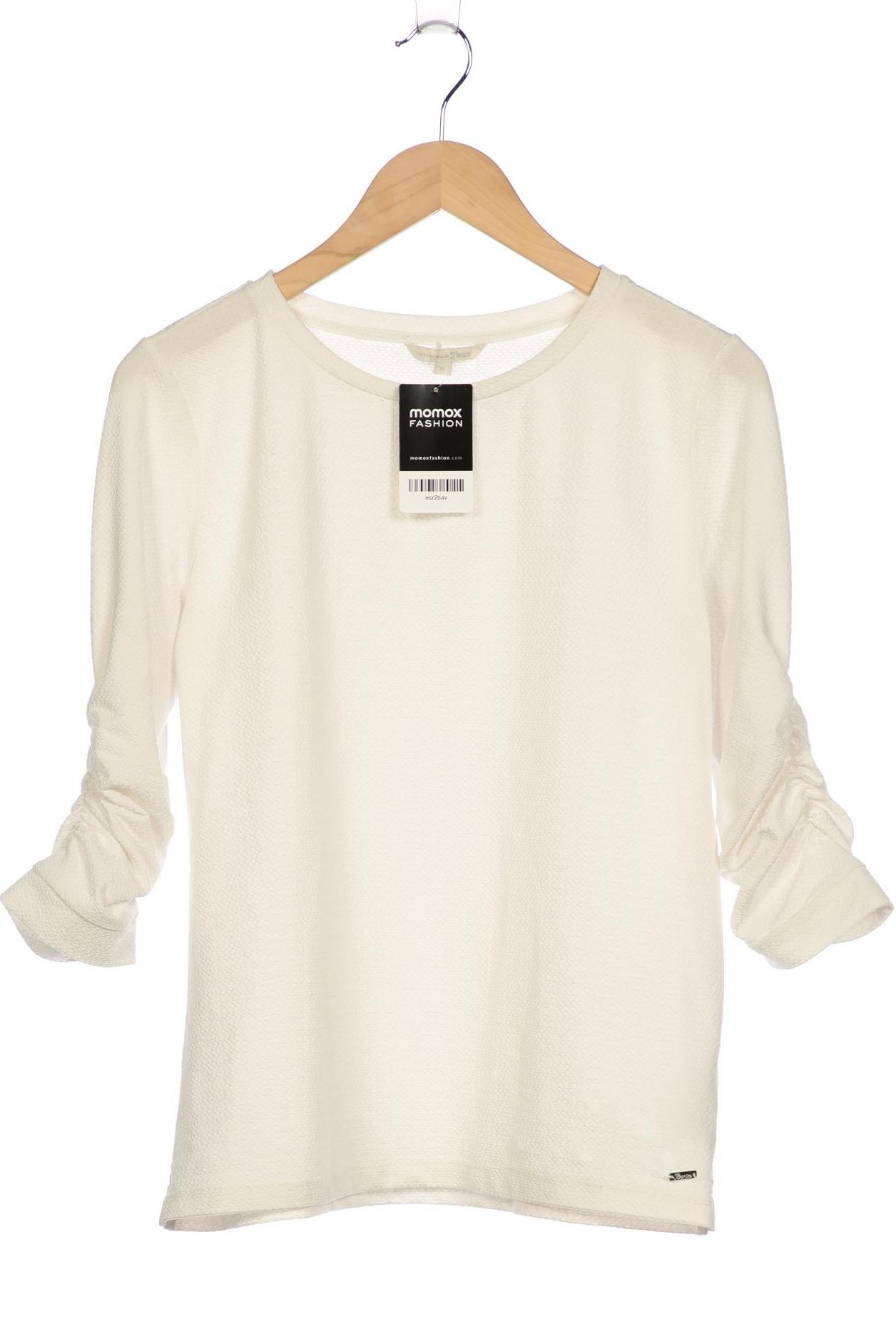 

TOM Tailor Denim Damen Langarmshirt, weiß, Gr. 44