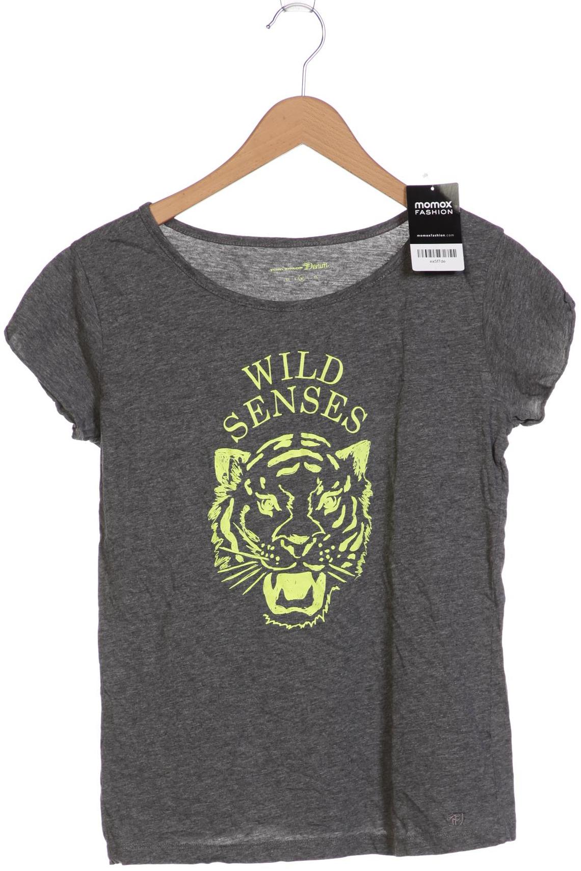 

TOM TAILOR Denim Damen T-Shirt, grau
