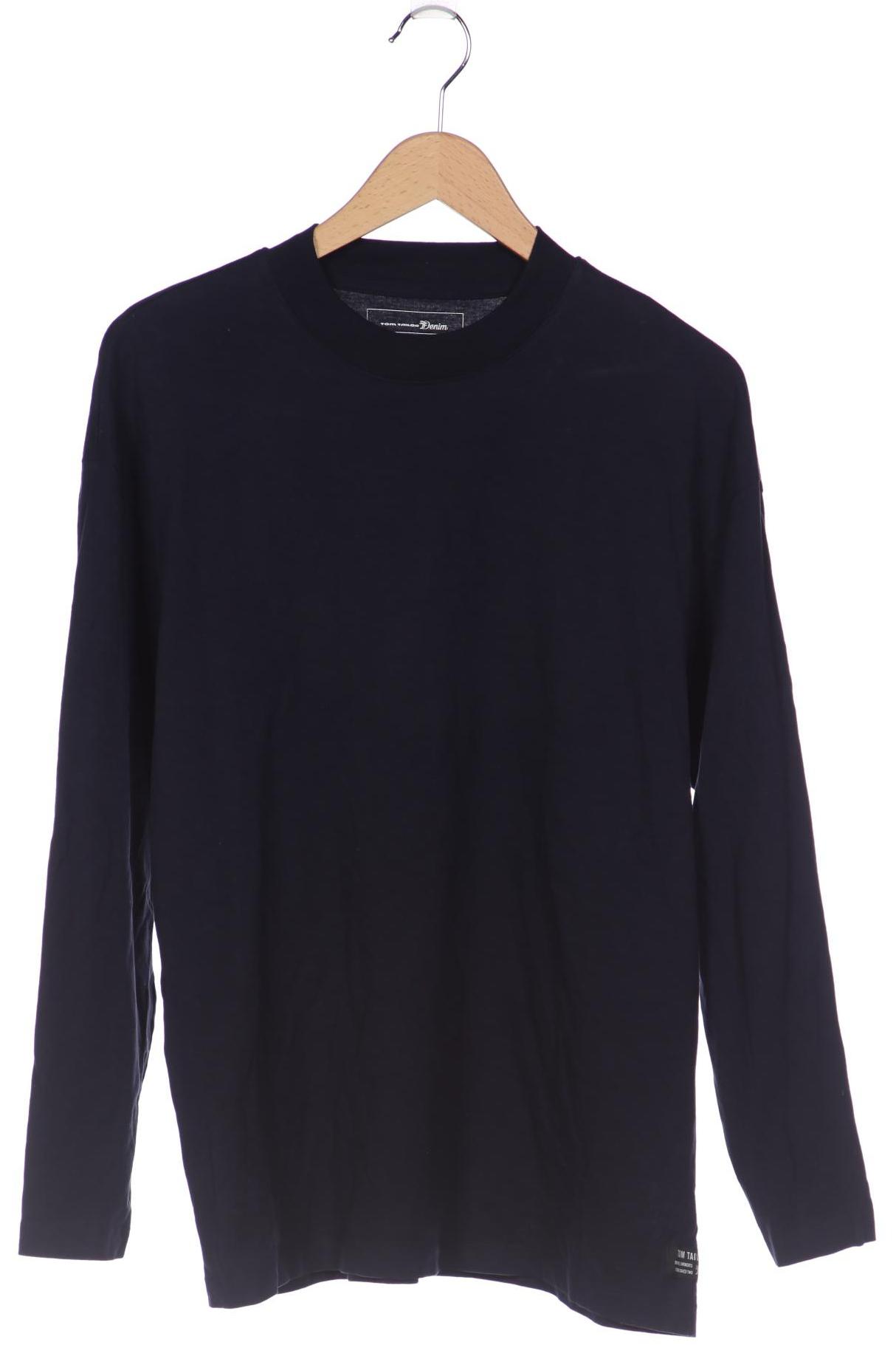 

TOM TAILOR Denim Herren Langarmshirt, marineblau