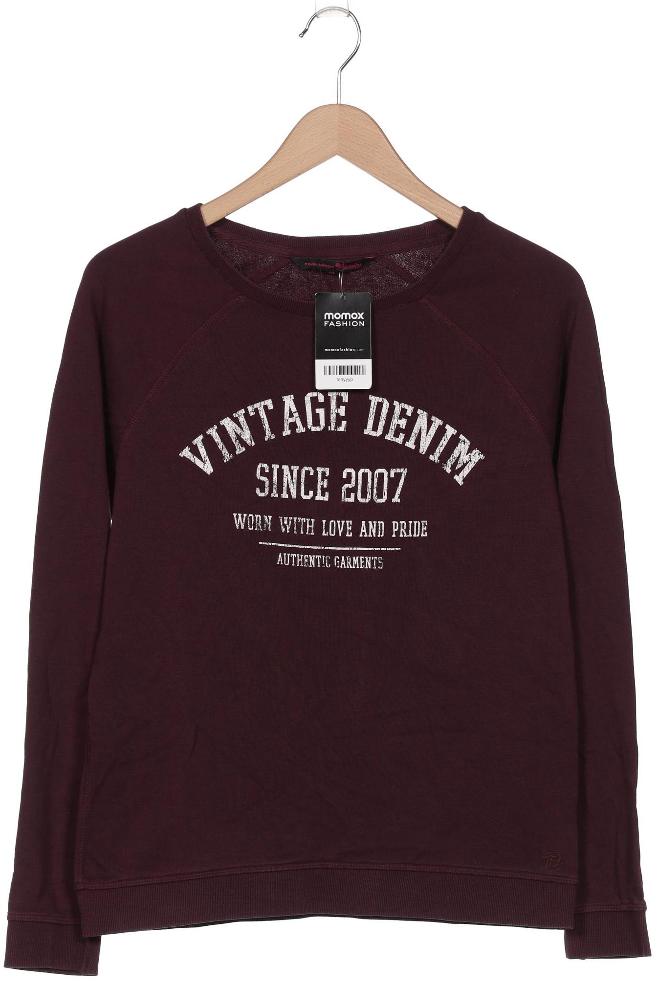

TOM Tailor Denim Damen Sweatshirt, bordeaux, Gr. 38