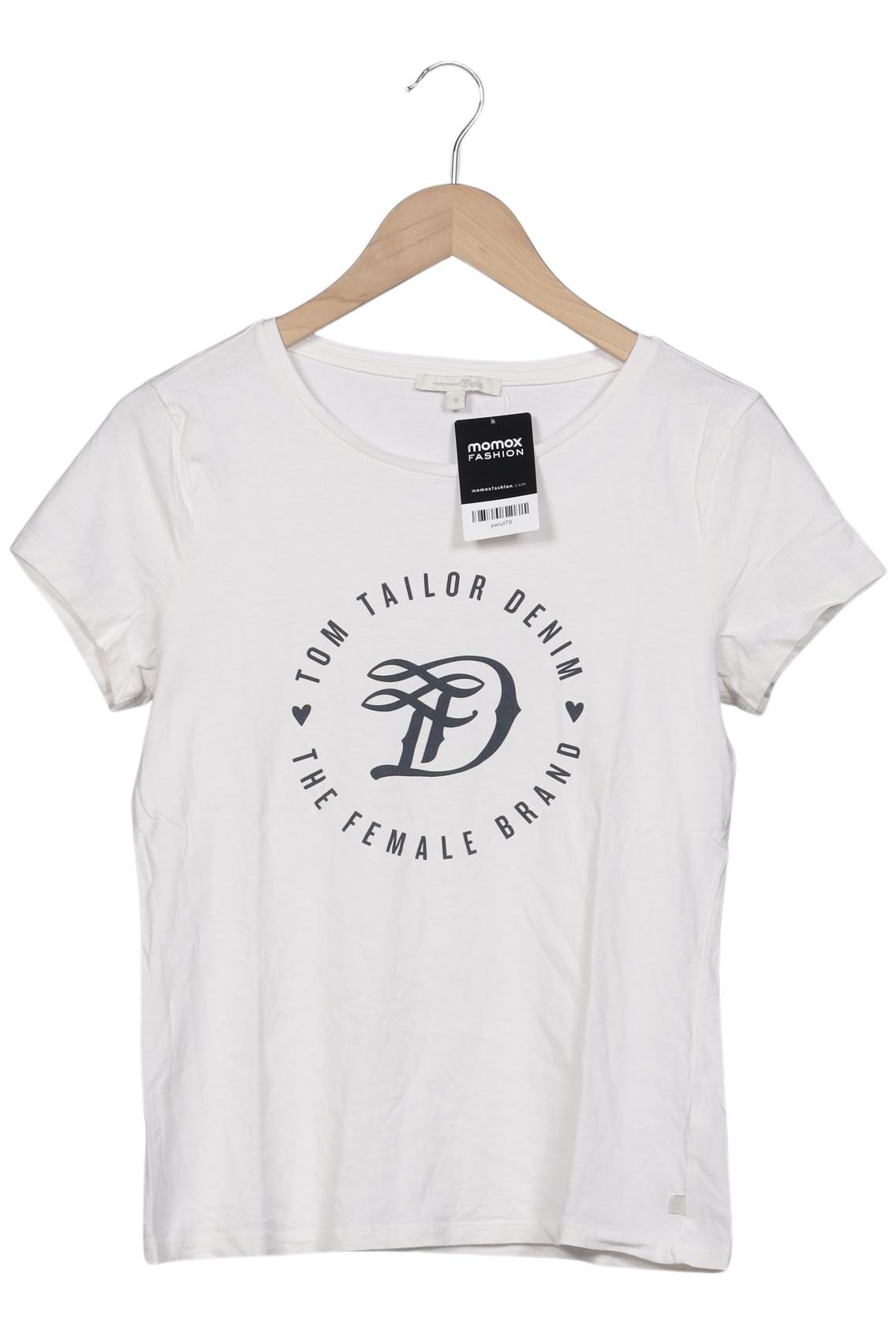 

TOM Tailor Denim Damen T-Shirt, weiß, Gr. 38