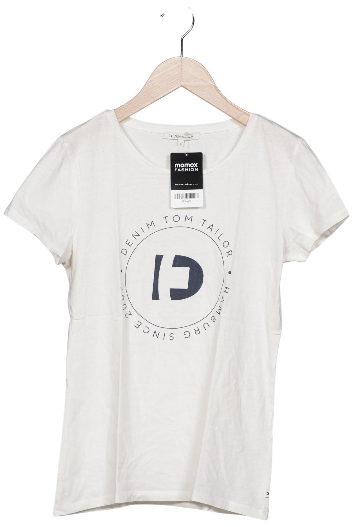 

TOM Tailor Denim Damen T-Shirt, cremeweiß, Gr. 36