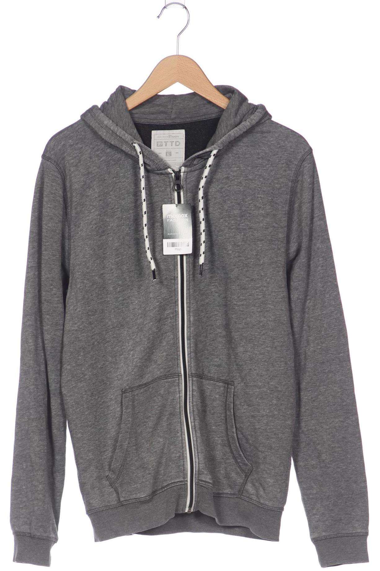 

TOM Tailor Denim Herren Kapuzenpullover, grau, Gr. 52