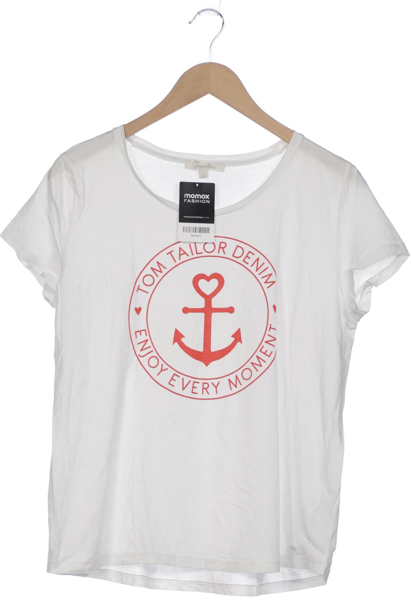 

TOM TAILOR Denim Damen T-Shirt, weiß